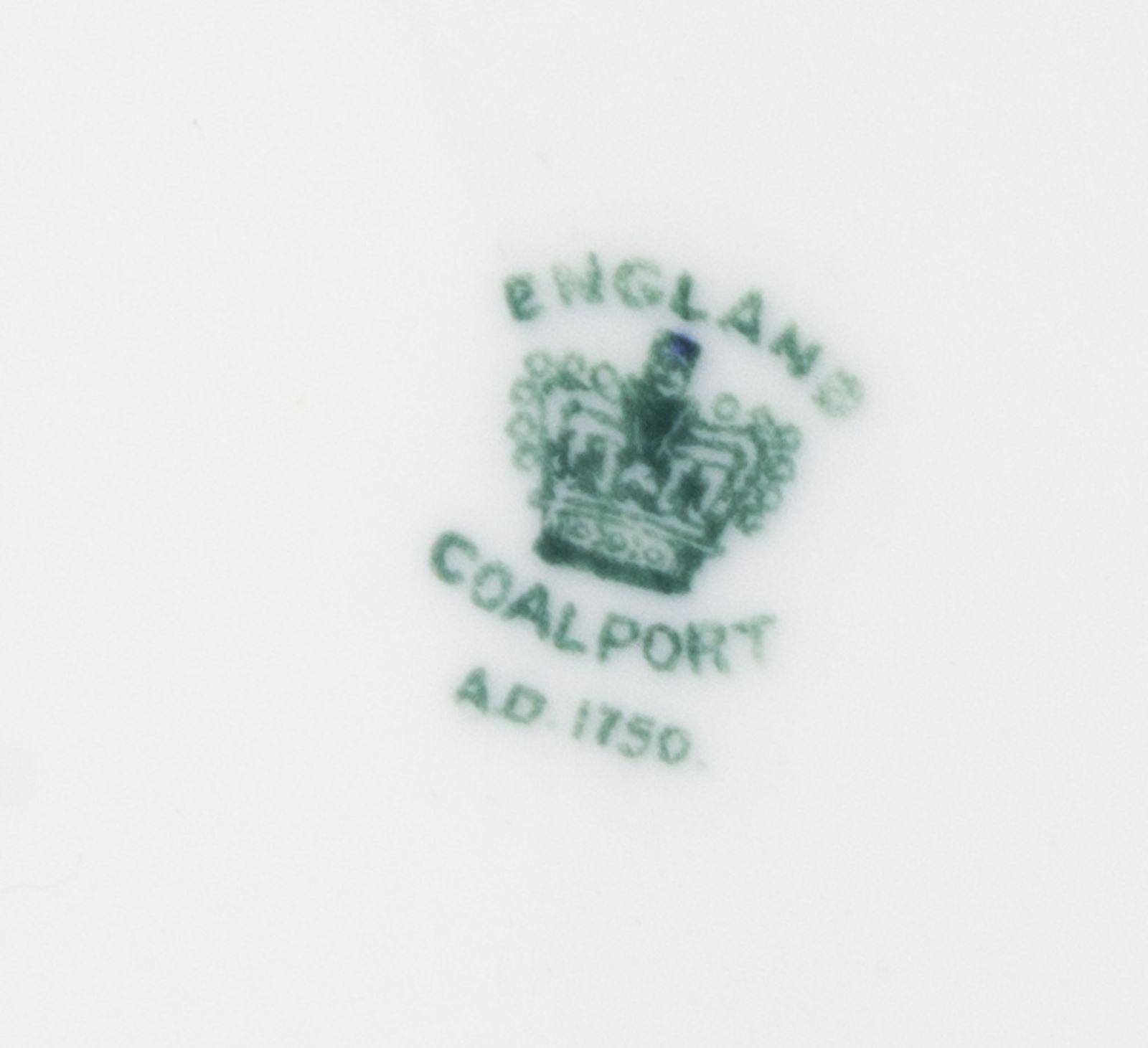 Antique Coalport Porcelain Plate Lake Menteith  1891 Kilchurn Castle photo vinterior