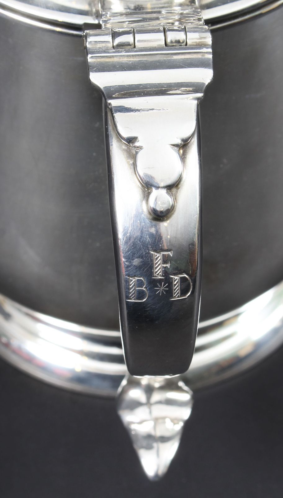 Vintage Benjamin Franklin Silver Plated Tankard" By Franklin Mint 1978 photo vinterior