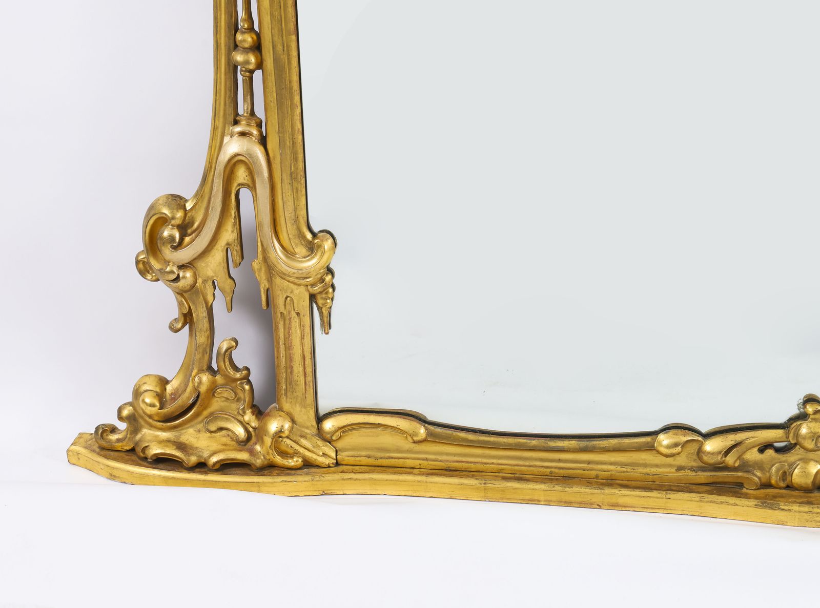 Large Rococo Revival Giltwood Wall Mirror C.1850   205x206cm  19th C photo 3850.0