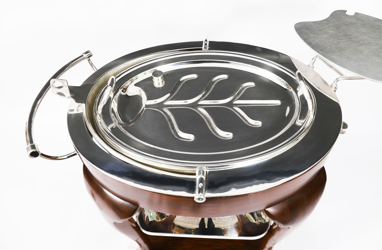 Art Deco Drakes Silver Plated Beef Carving Trolley C1930 photo vinterior