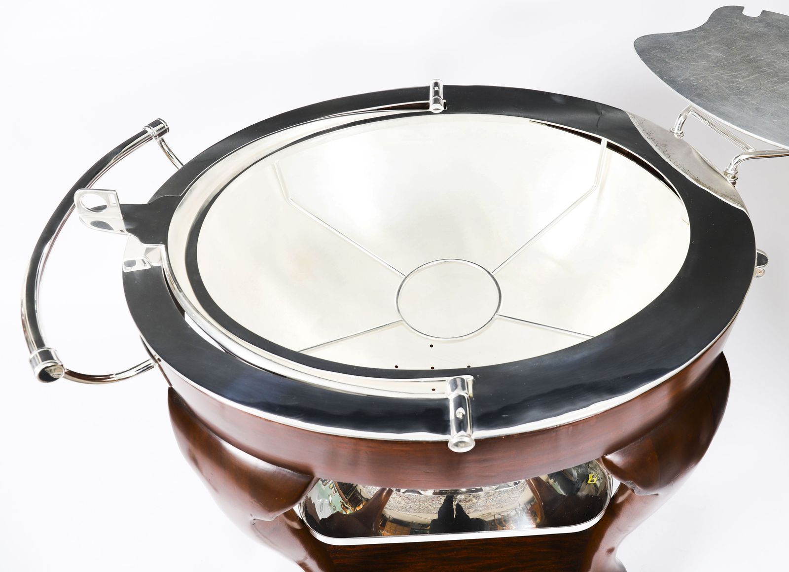 10500.0 Art Deco Drakes Silver Plated Beef Carving Trolley C1930 photo
