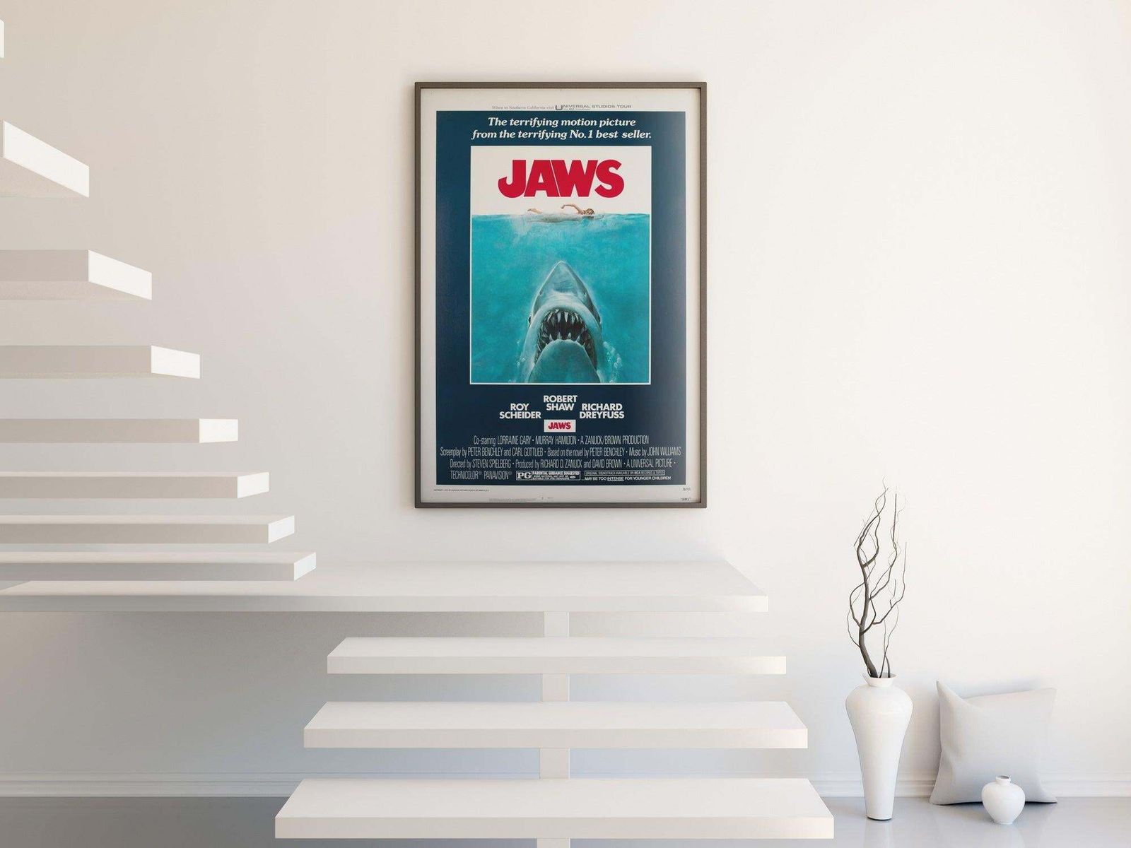 Jaws 1975 Us 1 Sheet Film Poster, Roger Kastel photo furniture