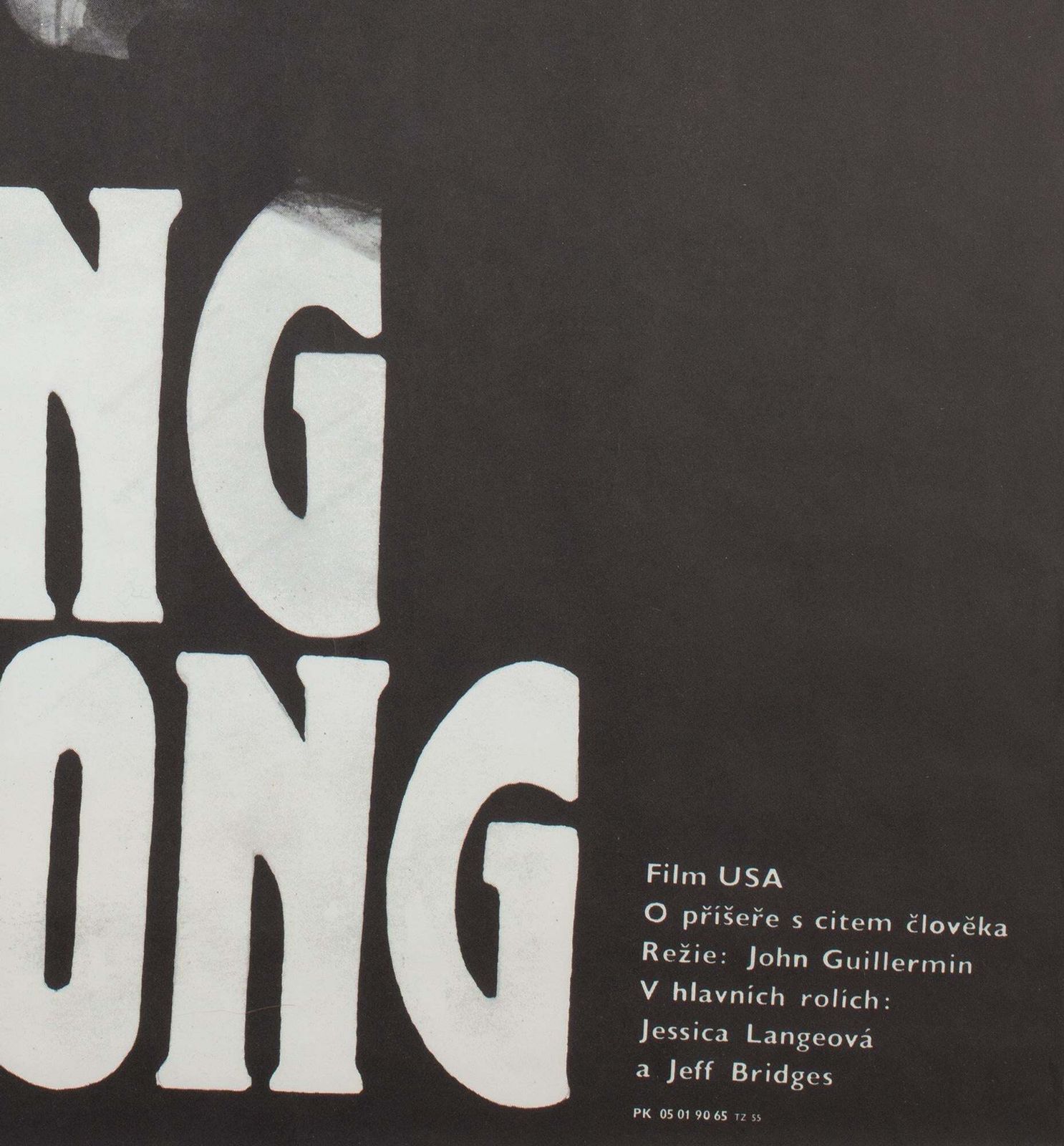 "King Kong" 1989 Czech A1 Film Poster, Vlach. photo vintage