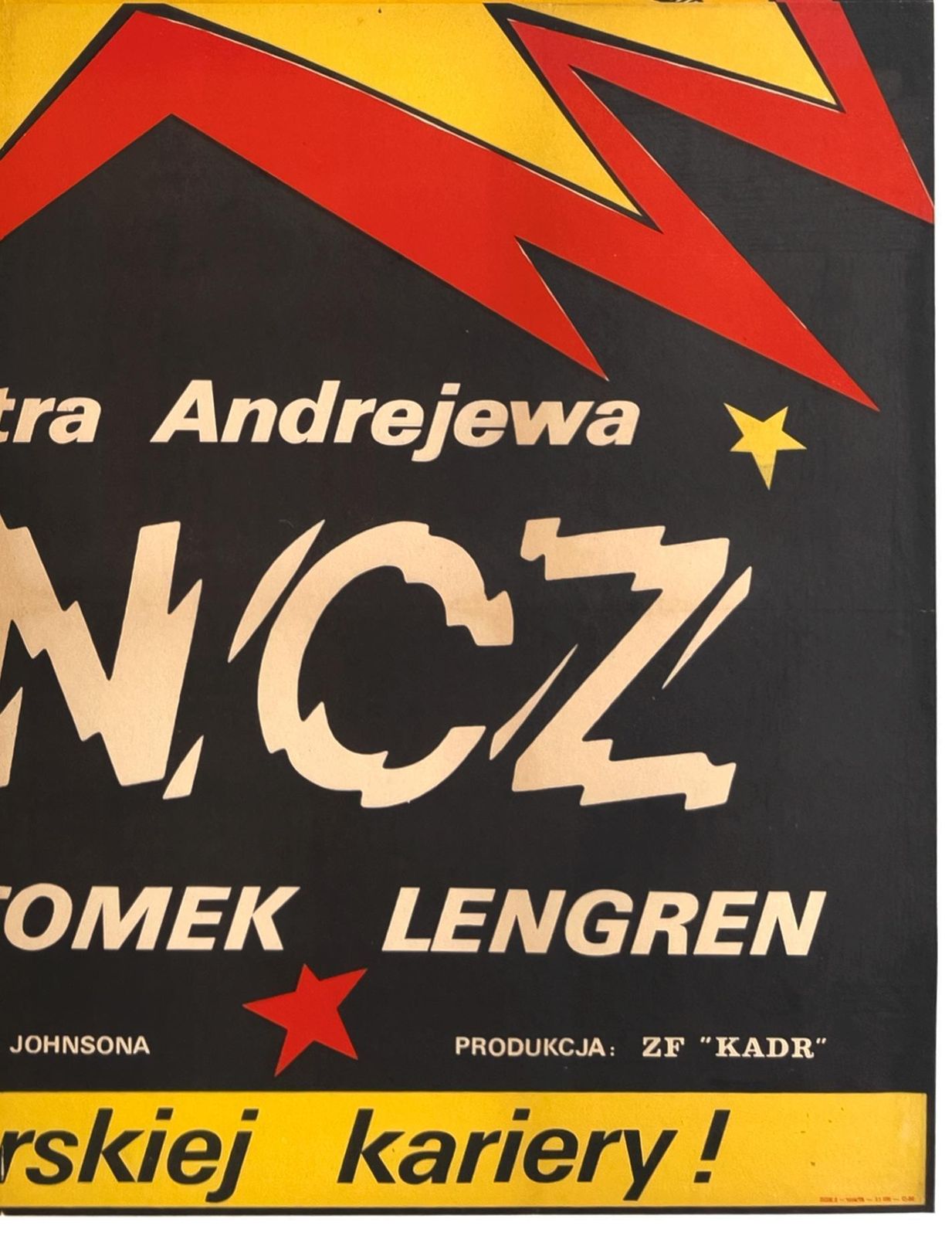 Affiche de cinéma polonaise grand format B0 Klincz 1979, Danuta Baginska Andrejew. photo 1147.0