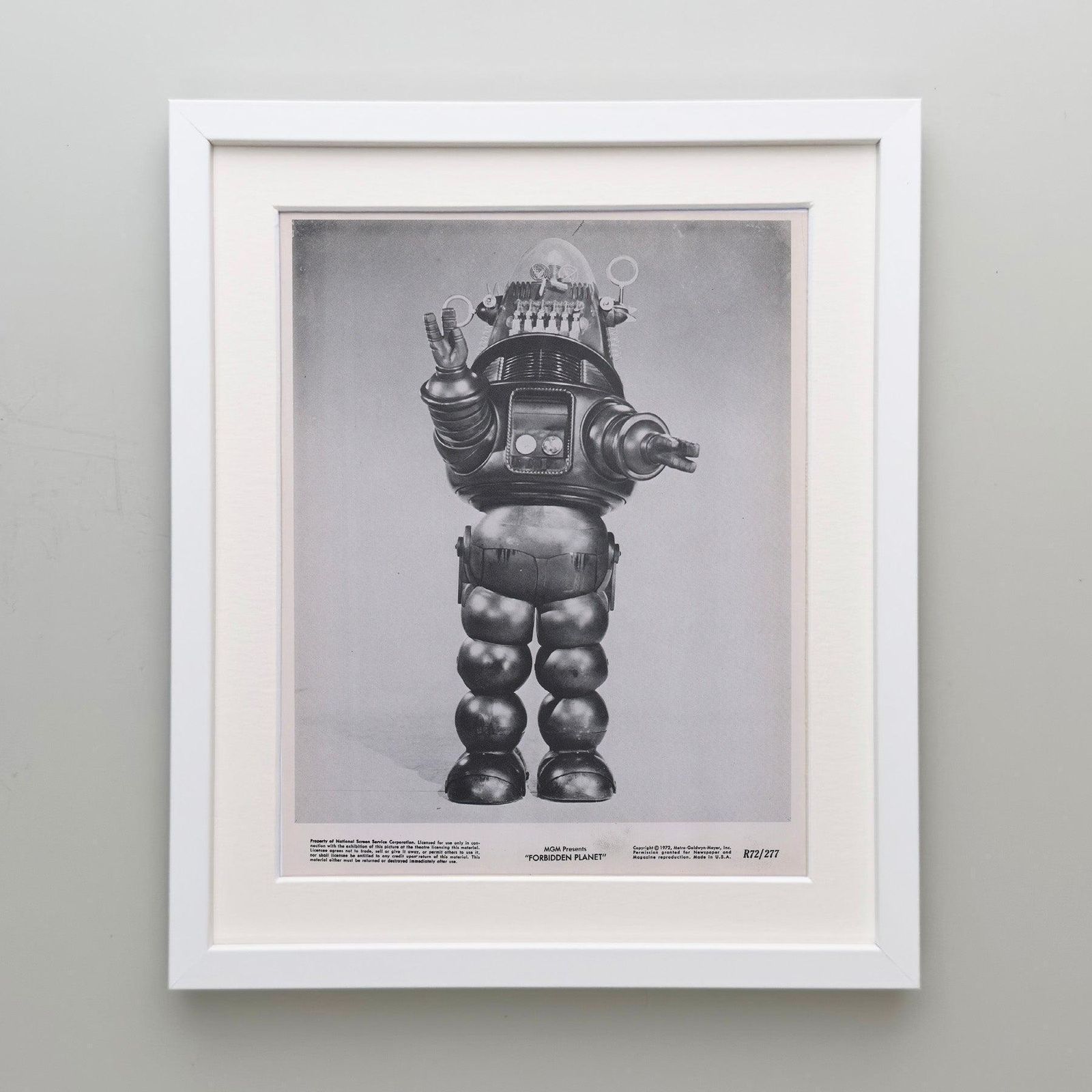 Carte de lobby Forbidden Planet 1956, encadrée photo Art