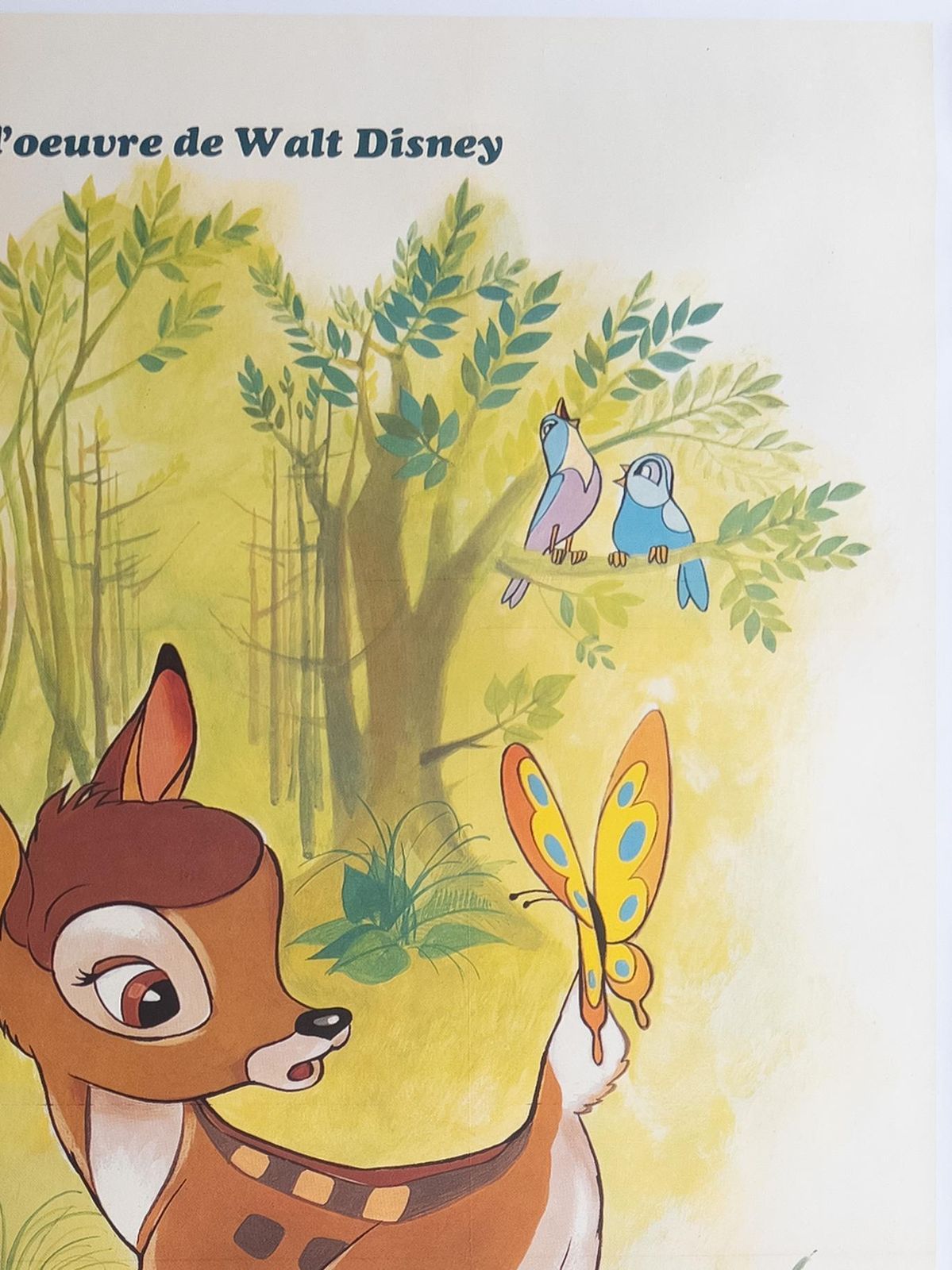 Bambi, Franse Grande filmaffiche ca. jaren 1960, Disney. photo Kunst