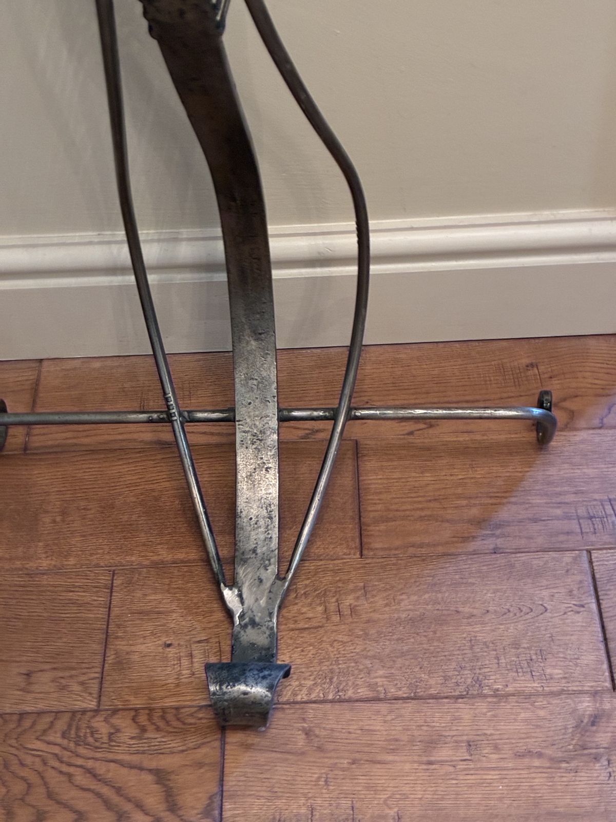 Tall Sculptural Indonesian Wrought Iron Spiral Storage Rack / Cd Stand. Statement Piece photo buy