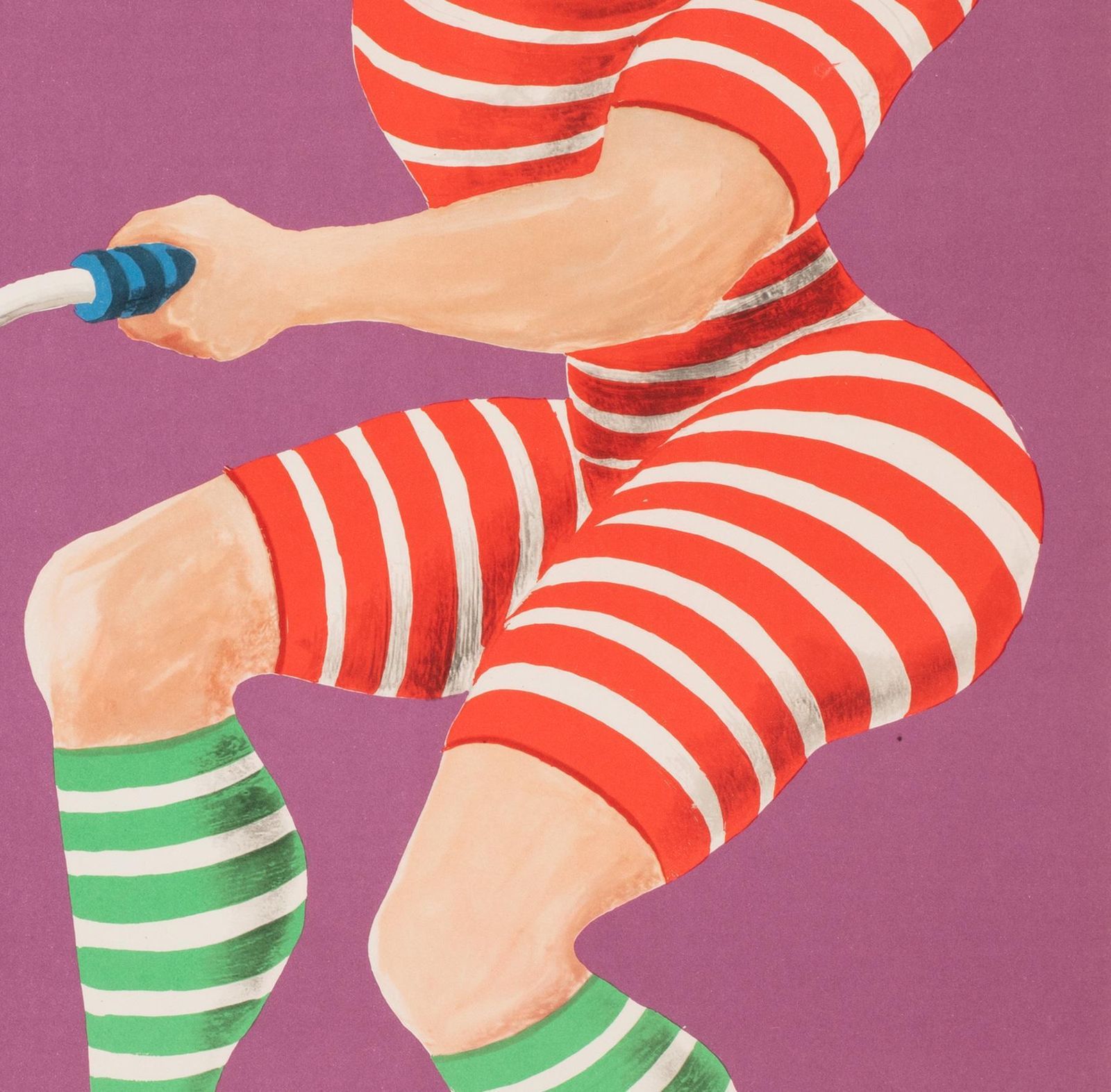Polonaise, Cyrk, affiche de cirque, 1970, vintage, Unicycle Gentlemen, Hilscher. photo vinterior