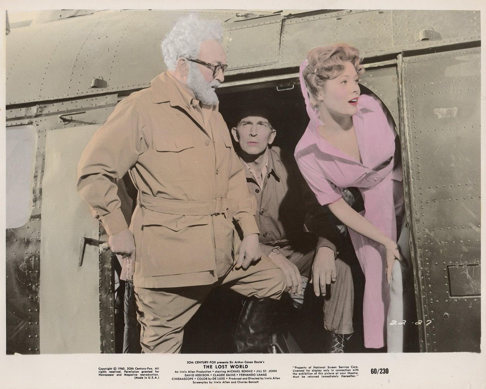 Carte de lobby The Lost World 1960, encadrée photo vinterior