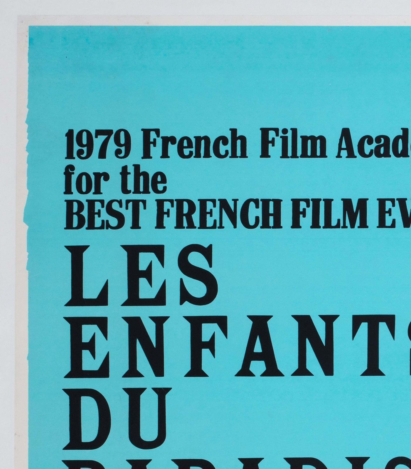 Les Enfants Du Paradis 1970s Academy Cinema Film Poster, Peter Strausfeld. photo for sale