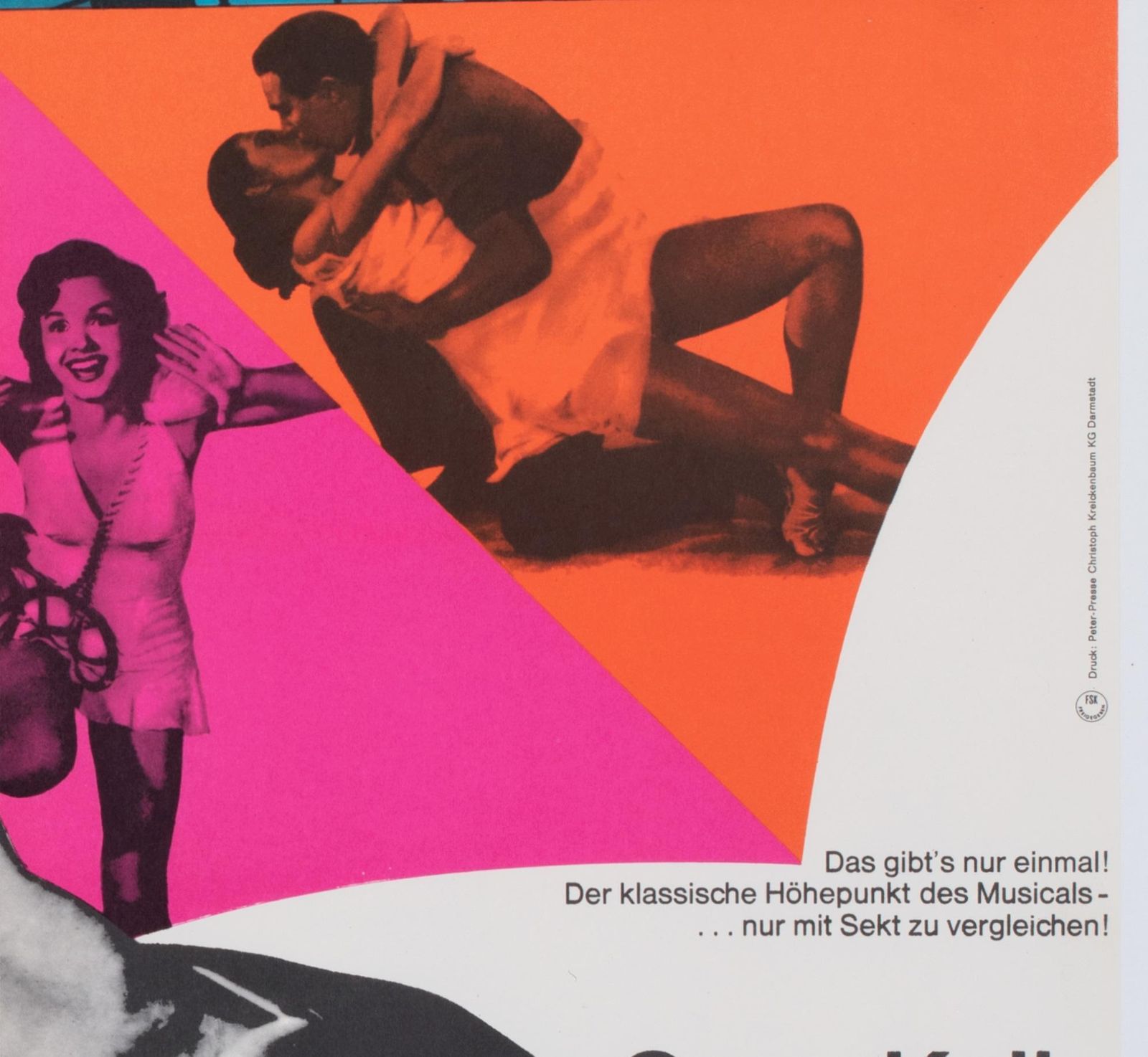 Singin' In The Rain R1966 German A1 Film Poster, Dorothea Fischer Nosbisch. photo vinterior