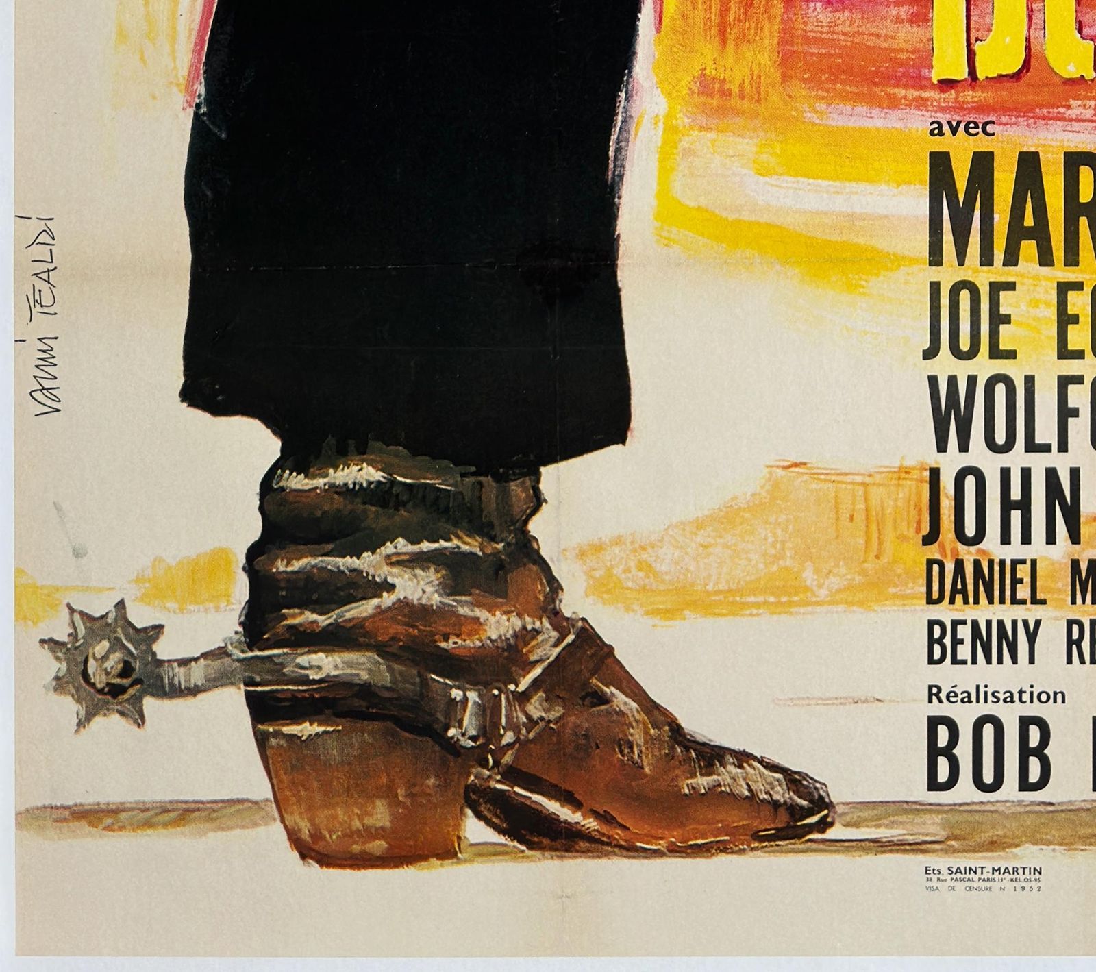 Affiche de cinéma française Grande format « A Fistful Of Dollars », 1964, Vanni Tealdi. photo buy