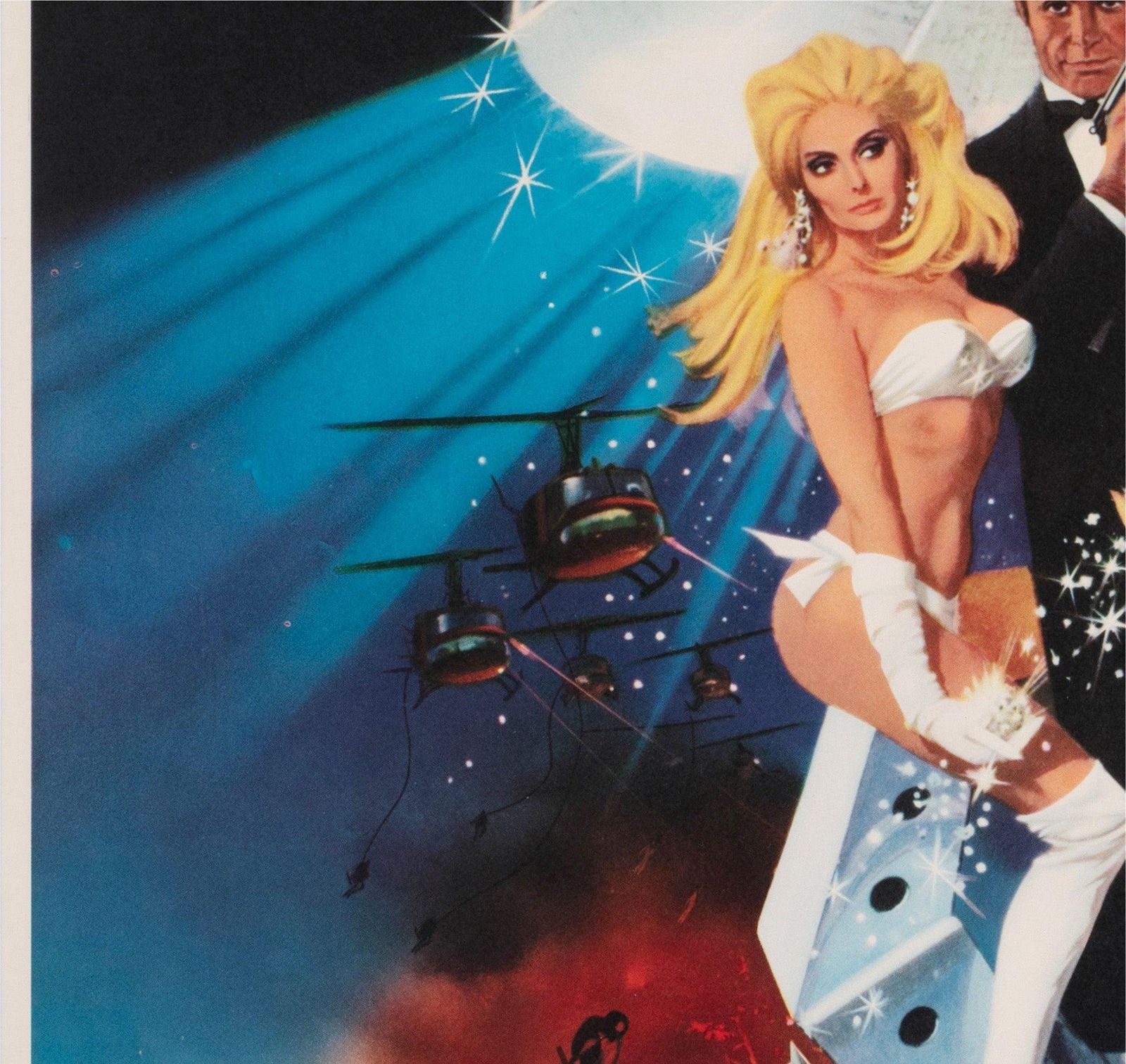 Affiche de cinéma japonaise B2 Diamonds Are Forever, 1971, Robert McGinnis photo 520.0