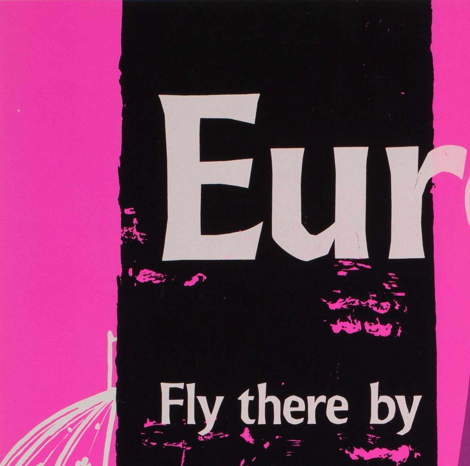 Affiche de voyage sérigraphiée BOAC Europe, vers 1955 photo for sale