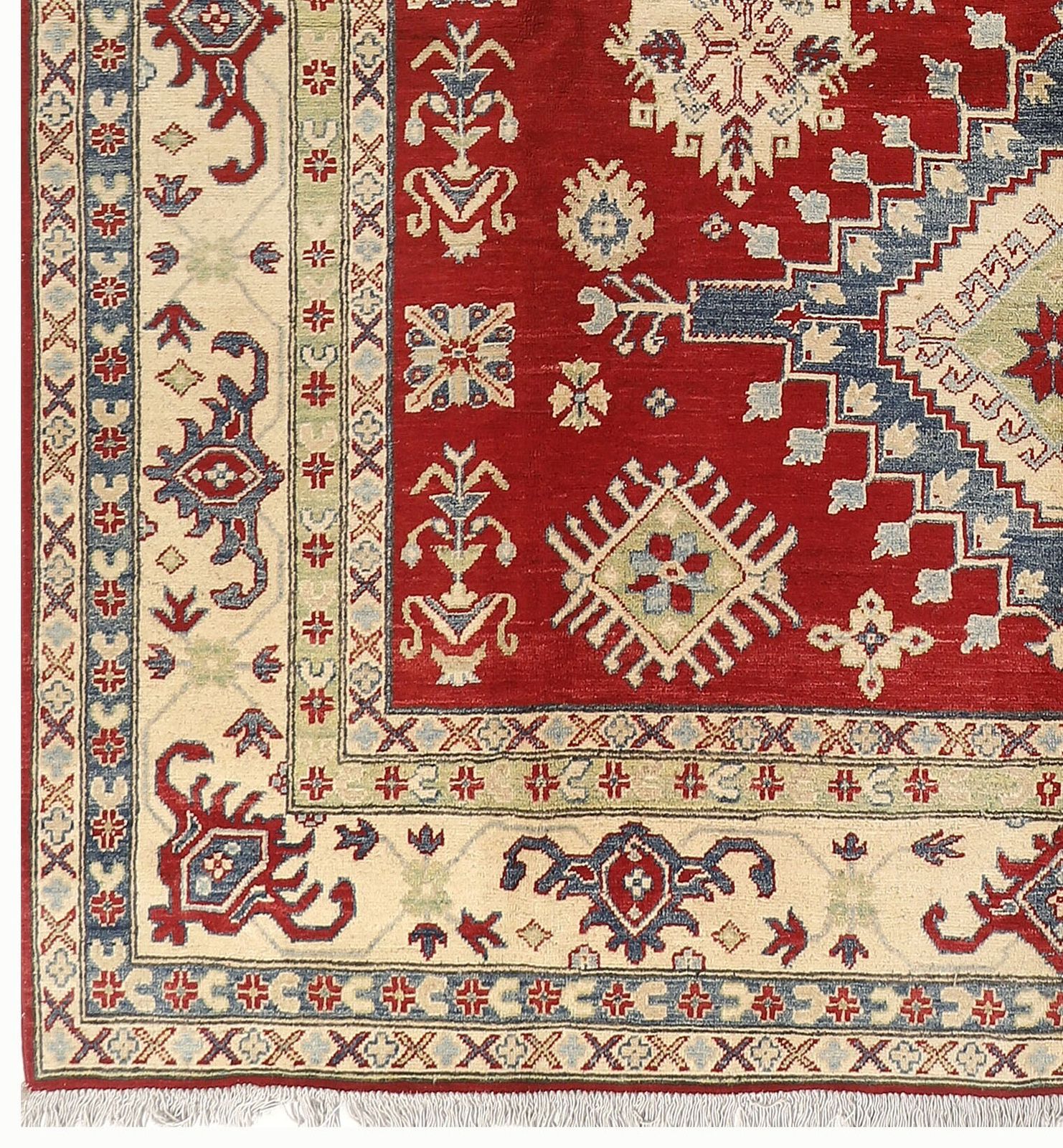 Kazak Afghan Red Hand Knotted Large Area Rug 250 X 347 Cm photo for sale