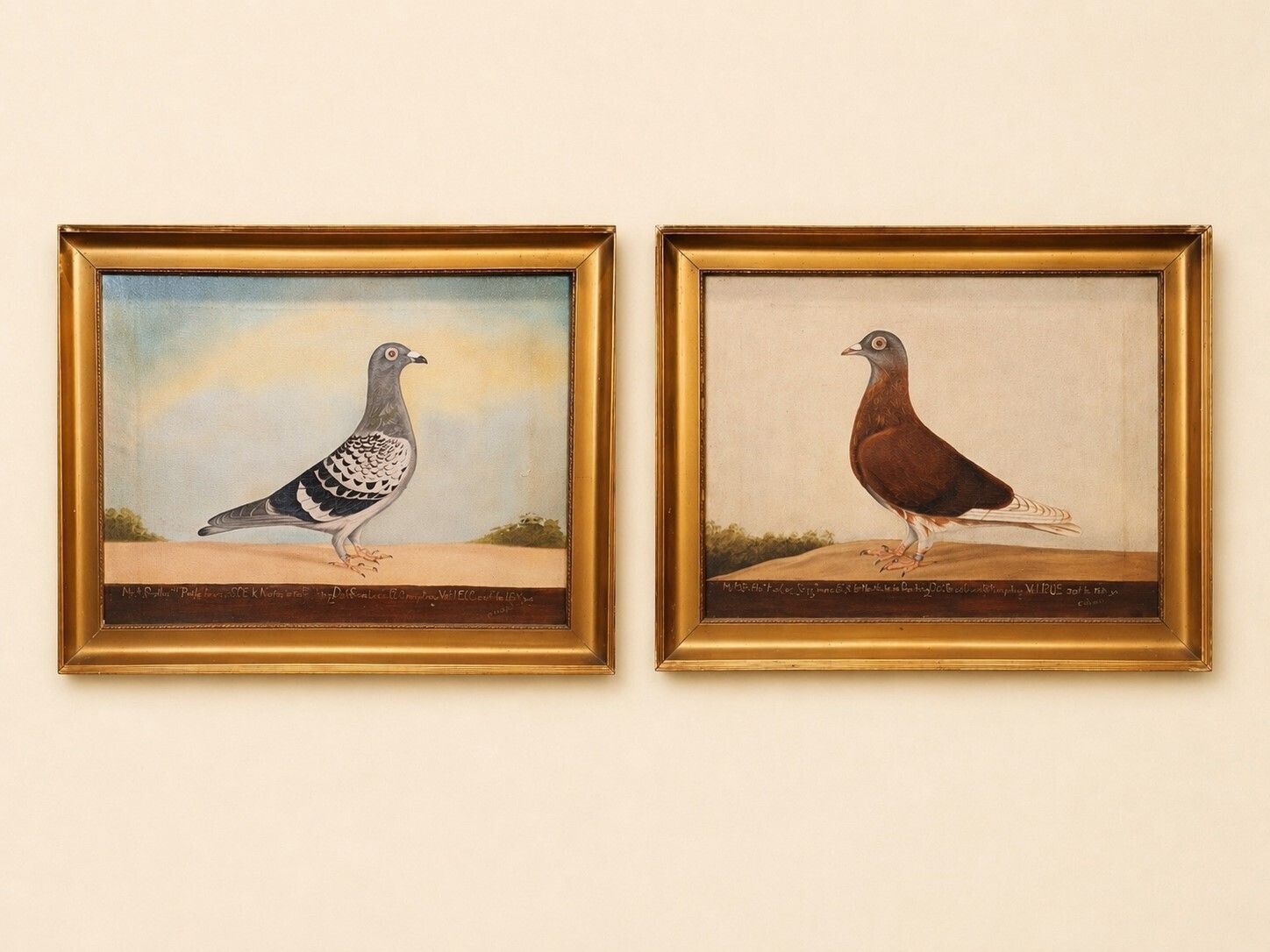 Pair Of Oil Paintings On Canvas By Edward Henry Windred