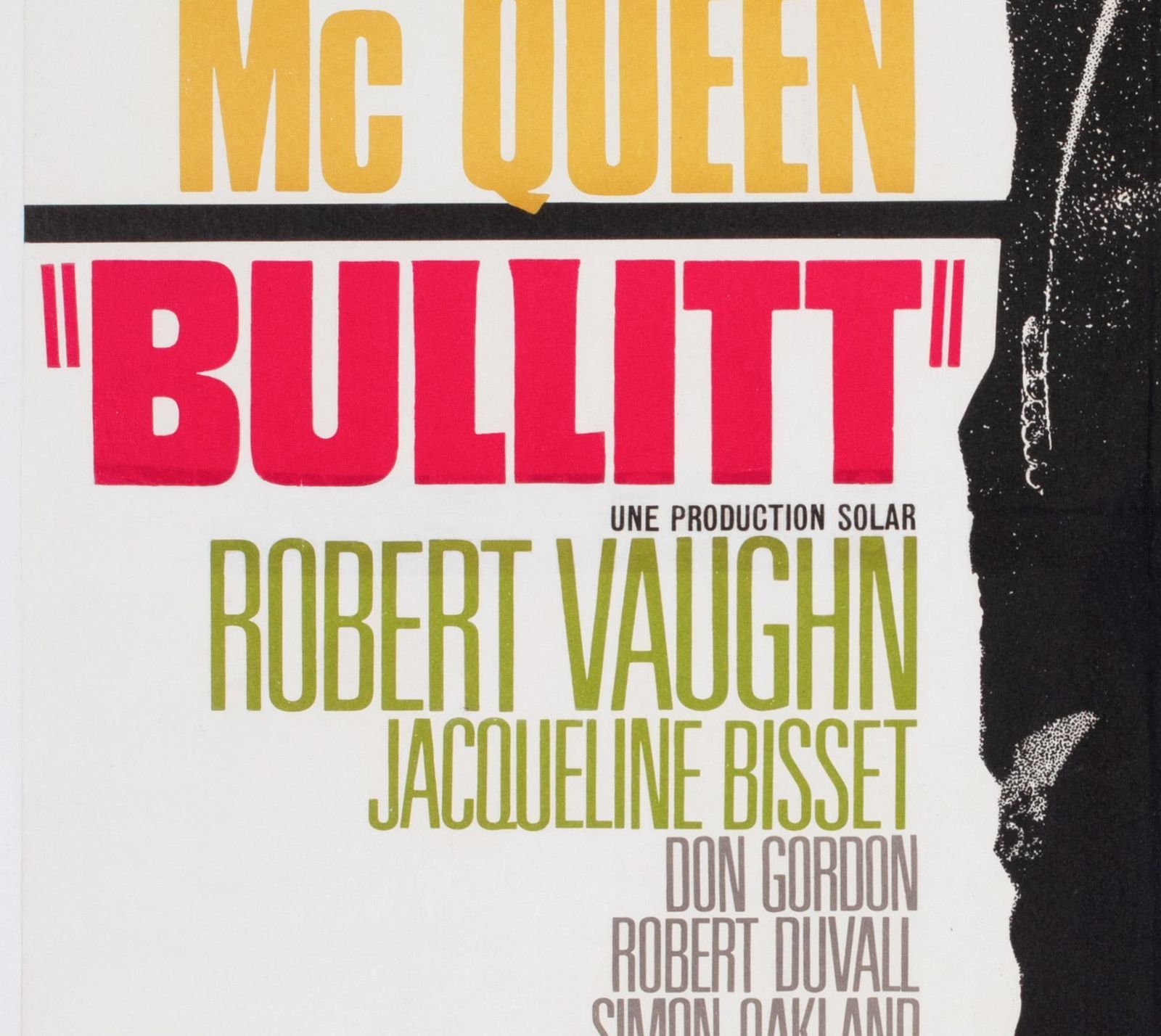 Bullitt 1968 French Moyenne filmposter, Michel Landi photo 5625.0