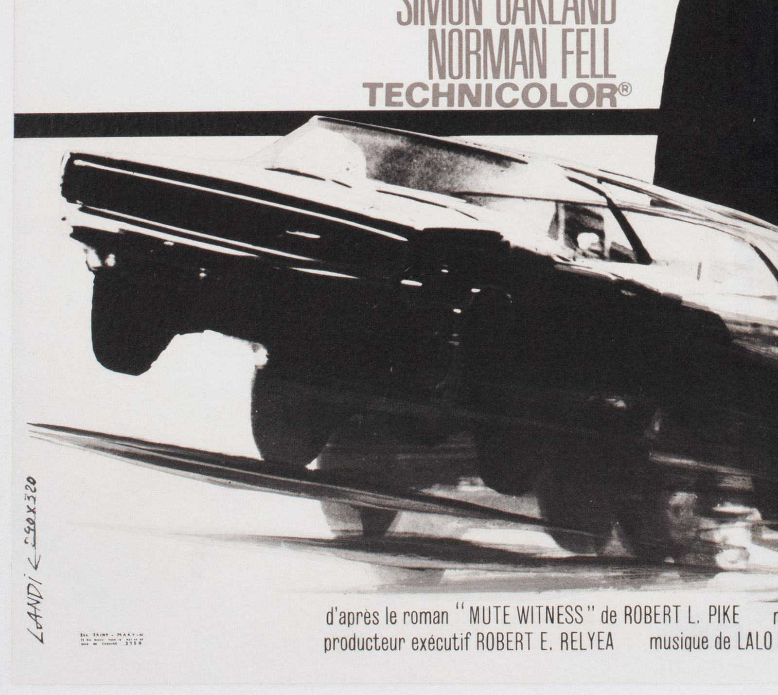 Bullitt 1968 French Moyenne Film Movie Poster, Michel Landi photo buy
