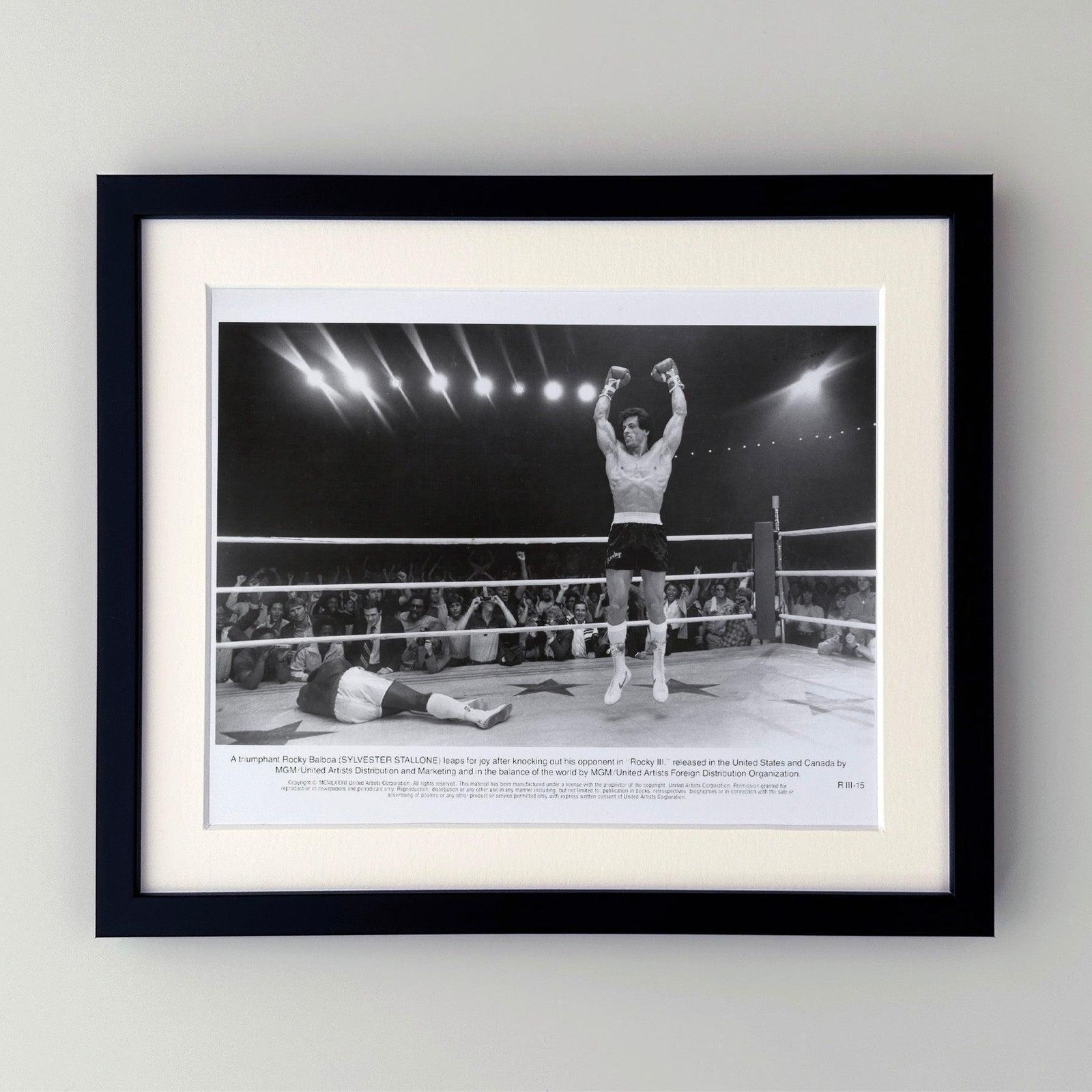 Photo de presse Rocky 3 1982, encadrée photo furniture