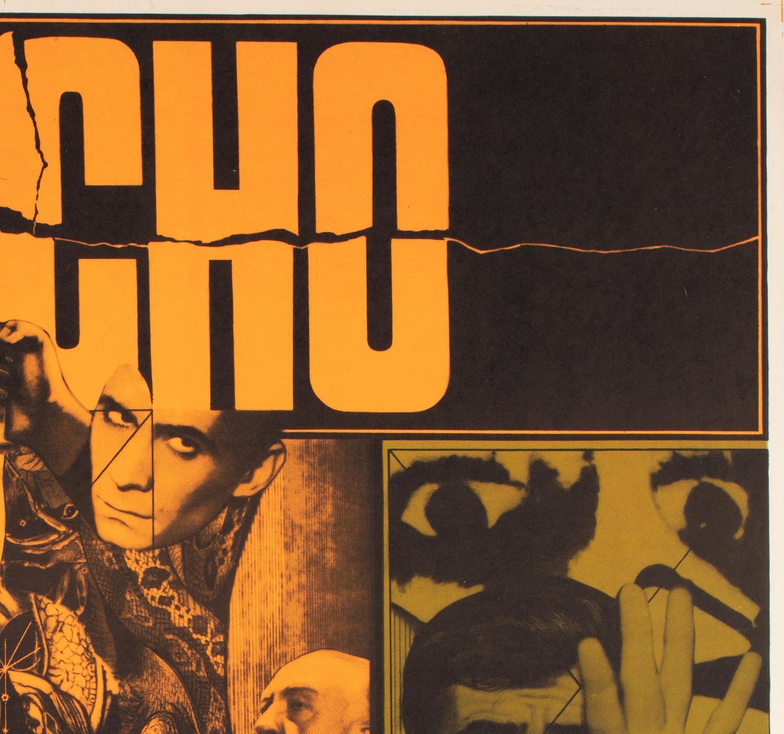 "Psycho", Tsjechische A1 filmposter, 1970, Hitchcock photo Kunst