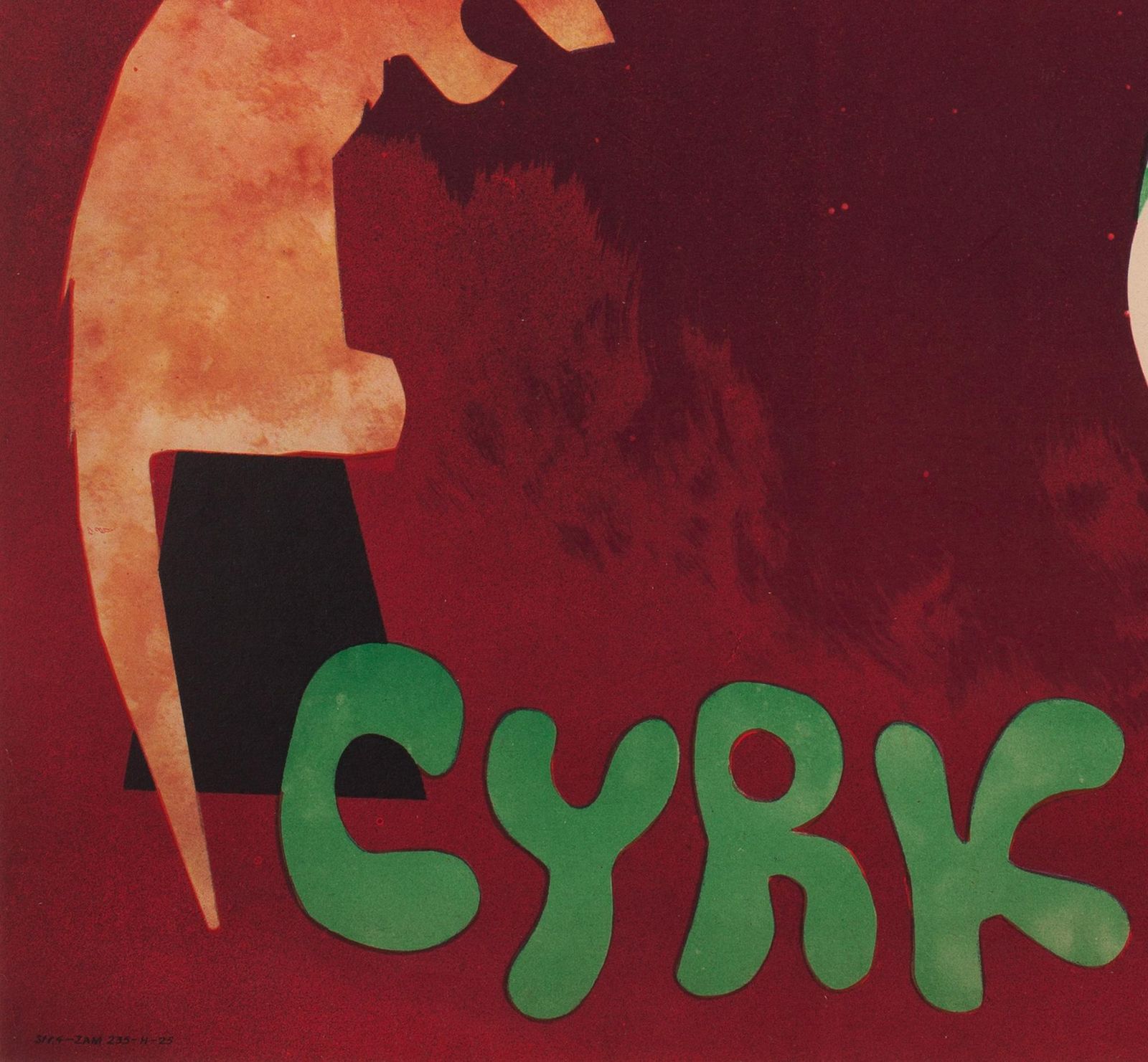 Affiche de cirque polonaise Cyrk, Lion Tamer, années 1960, Srokowski photo buy