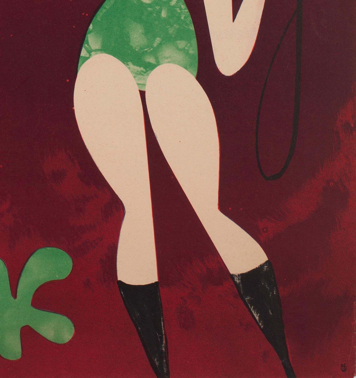 Affiche de cirque polonaise Cyrk, Lion Tamer, années 1960, Srokowski photo vintage