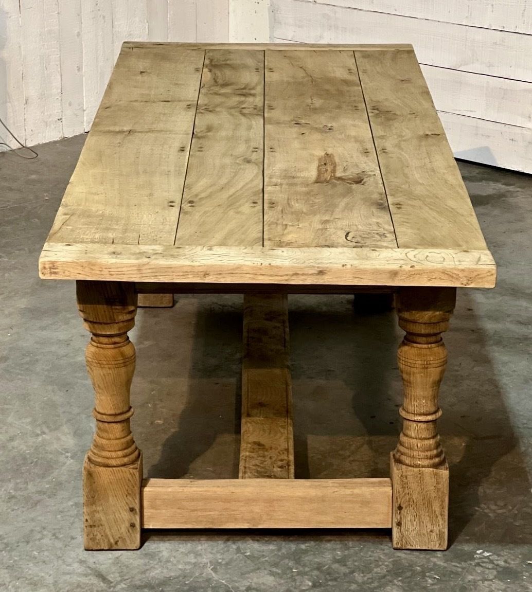 photo furniture Characterful Bleached Oak Farmhouse Dining Table