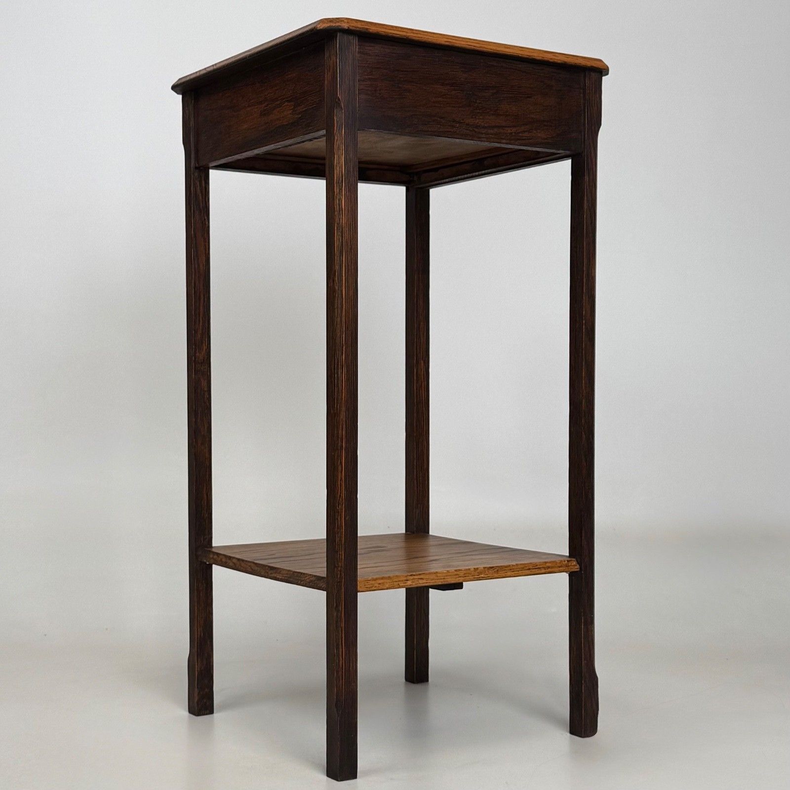 Antique 20th Century Small Edwardian Side Table In Oak ( Af 5526 ) photo Furniture
