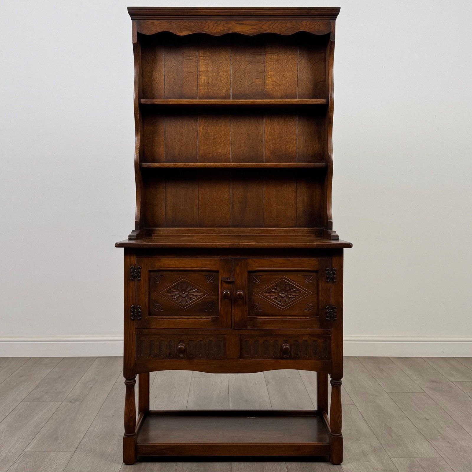 Antique 20th Century Small Welsh Dresser In Oak ( Af 5487 )