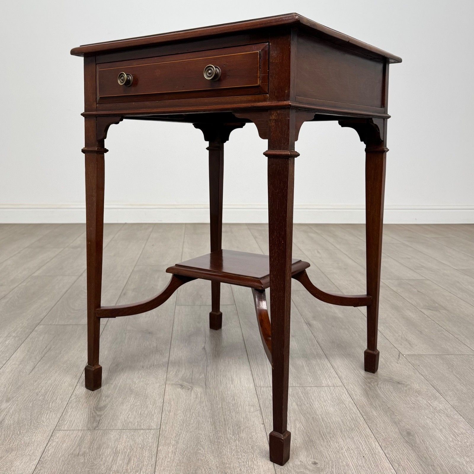 Antique 20th Century Edwardian Side Table In Mahogany ( Af 5468 ) photo furniture