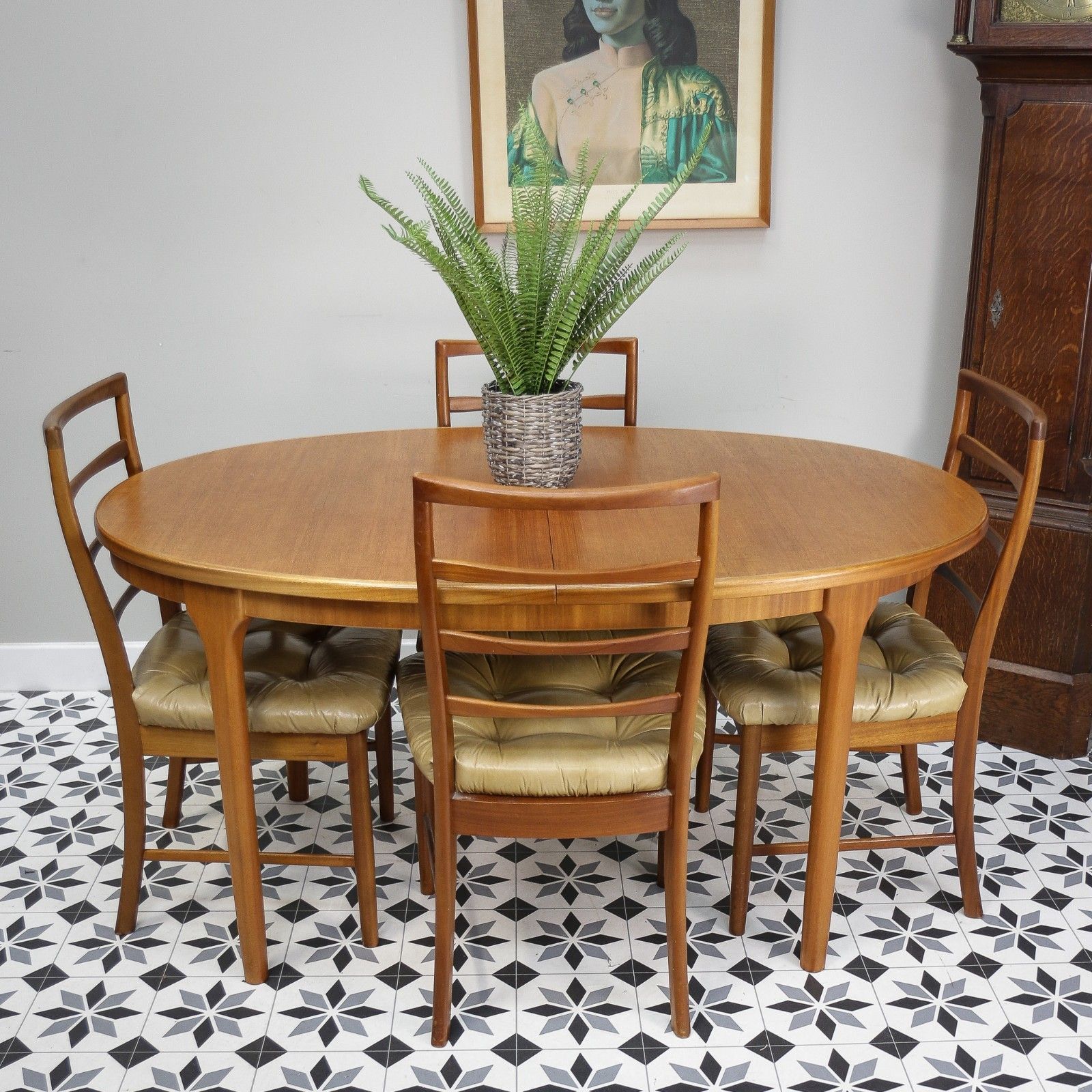 photo vinterior McIntosh Dining Table And Chairs In Teak. Table Extends 6 Standard Chairs