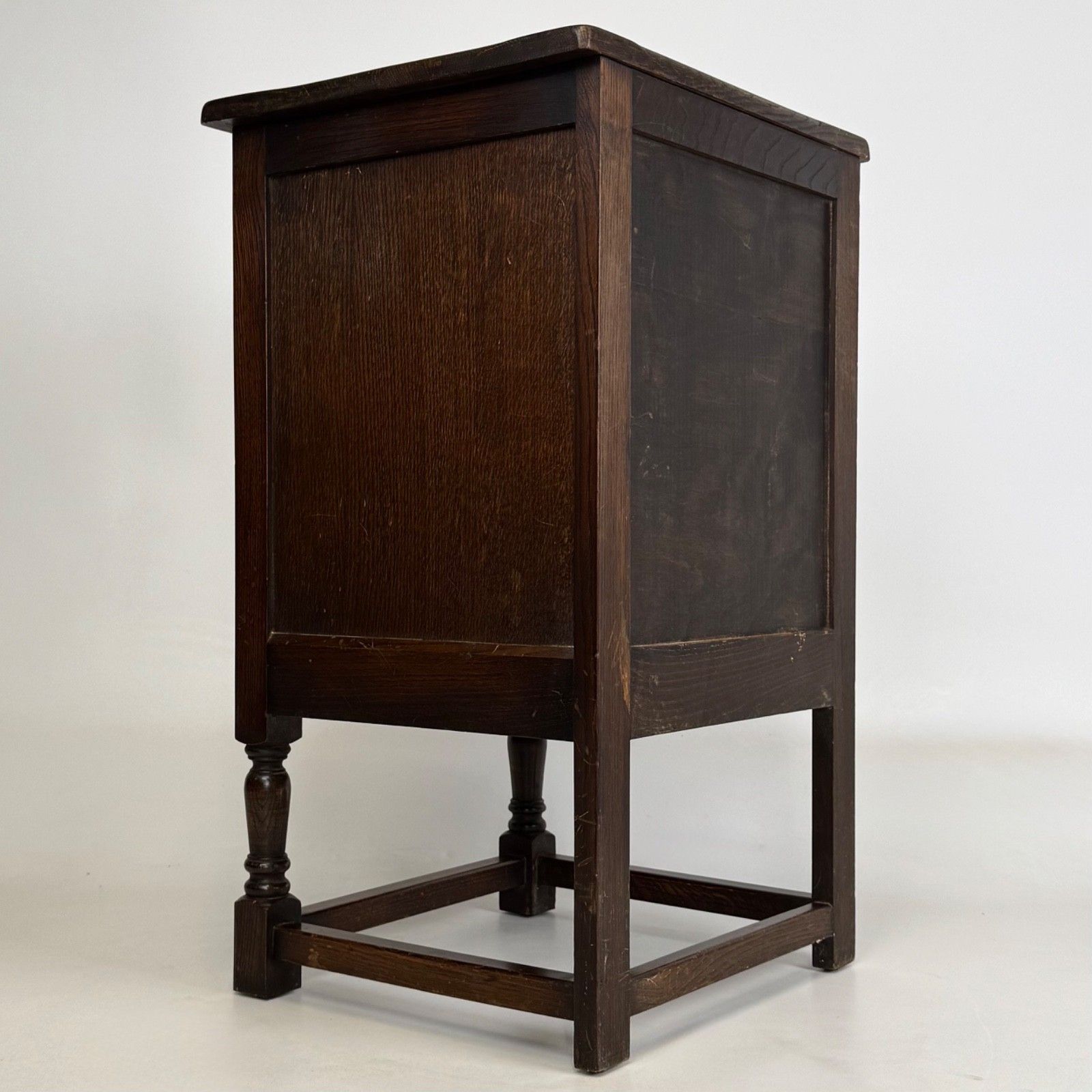 Antique 20th Century Small Carved Oak Cupboard ( Af 5530 ) photo 365.0