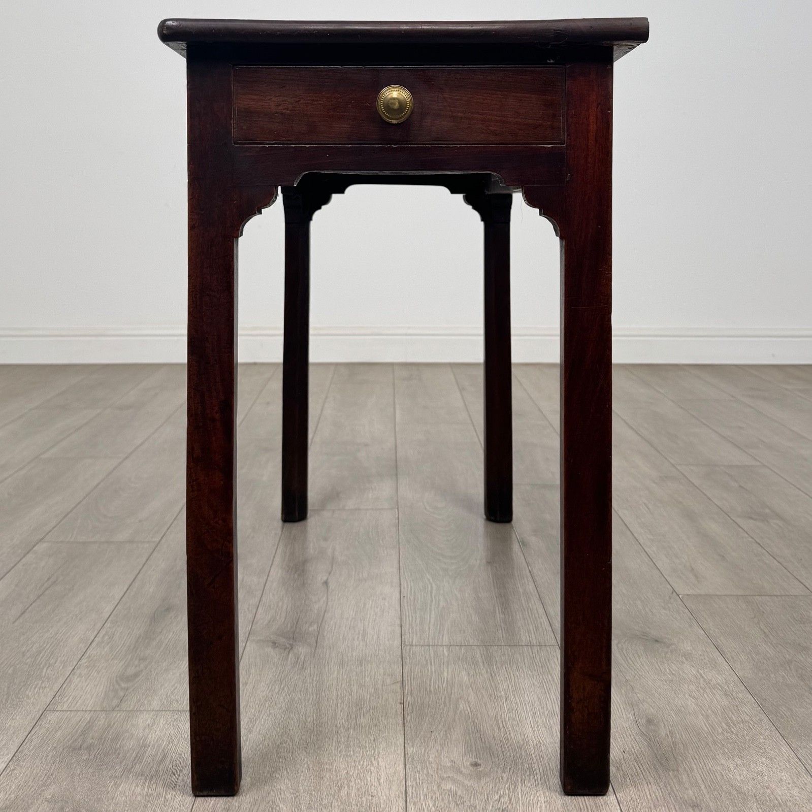 Antique 18th Century Georgian Mahogany Side Table ( Af 5488 )
