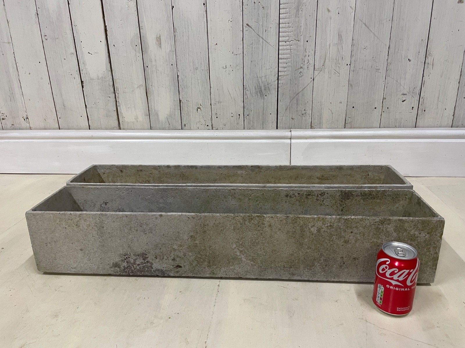 photo furniture Vintage Willy Guhl Mid Century Trough Planter Danish Pot Brutalist 70s Box