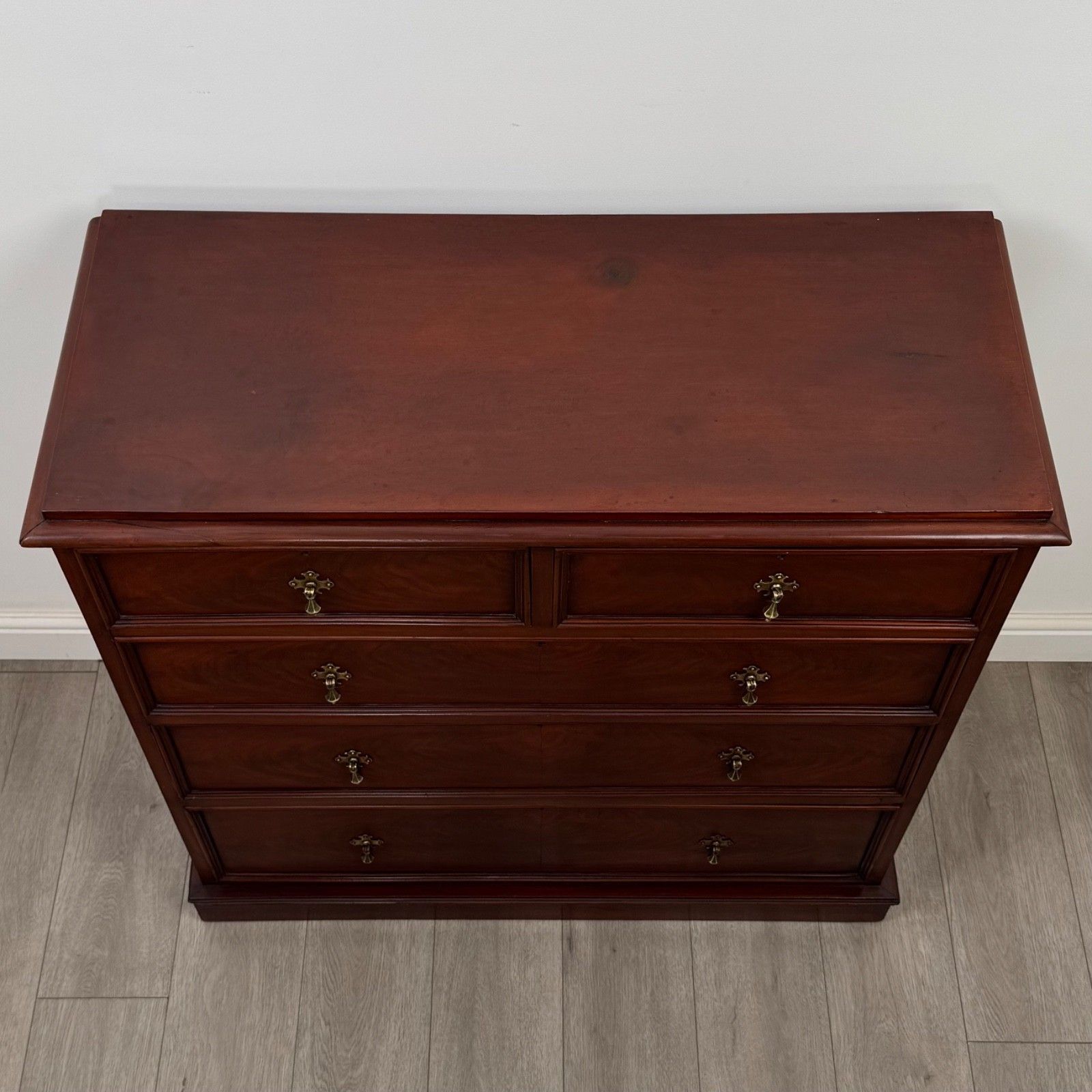photo furniture Antique 19th Century Victorian Mahogany Chest Of Drawers ( Af 5519 )