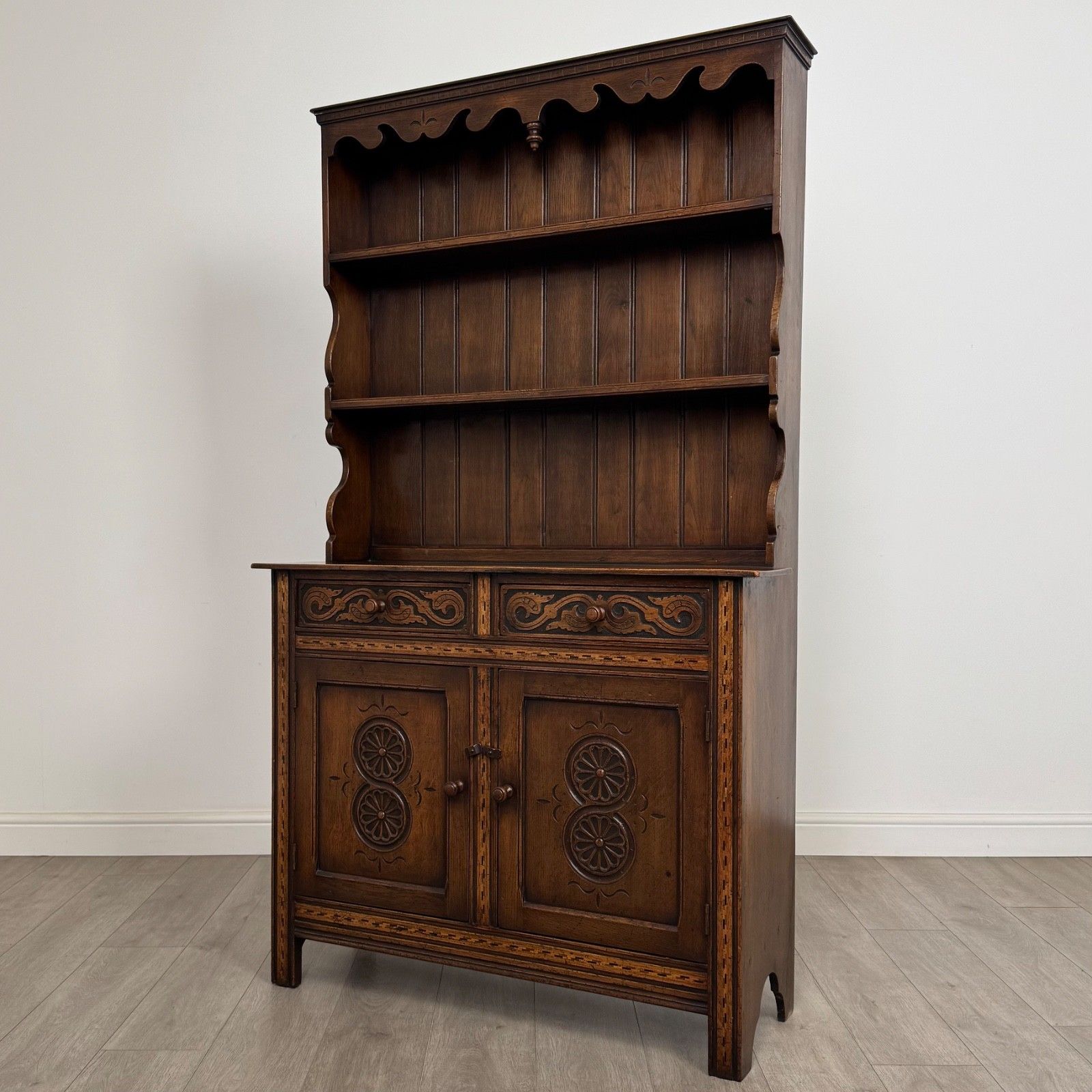 Antique 20th Century Fine Quality Welsh Dresser In Oak ( Af 5495 ) photo for sale