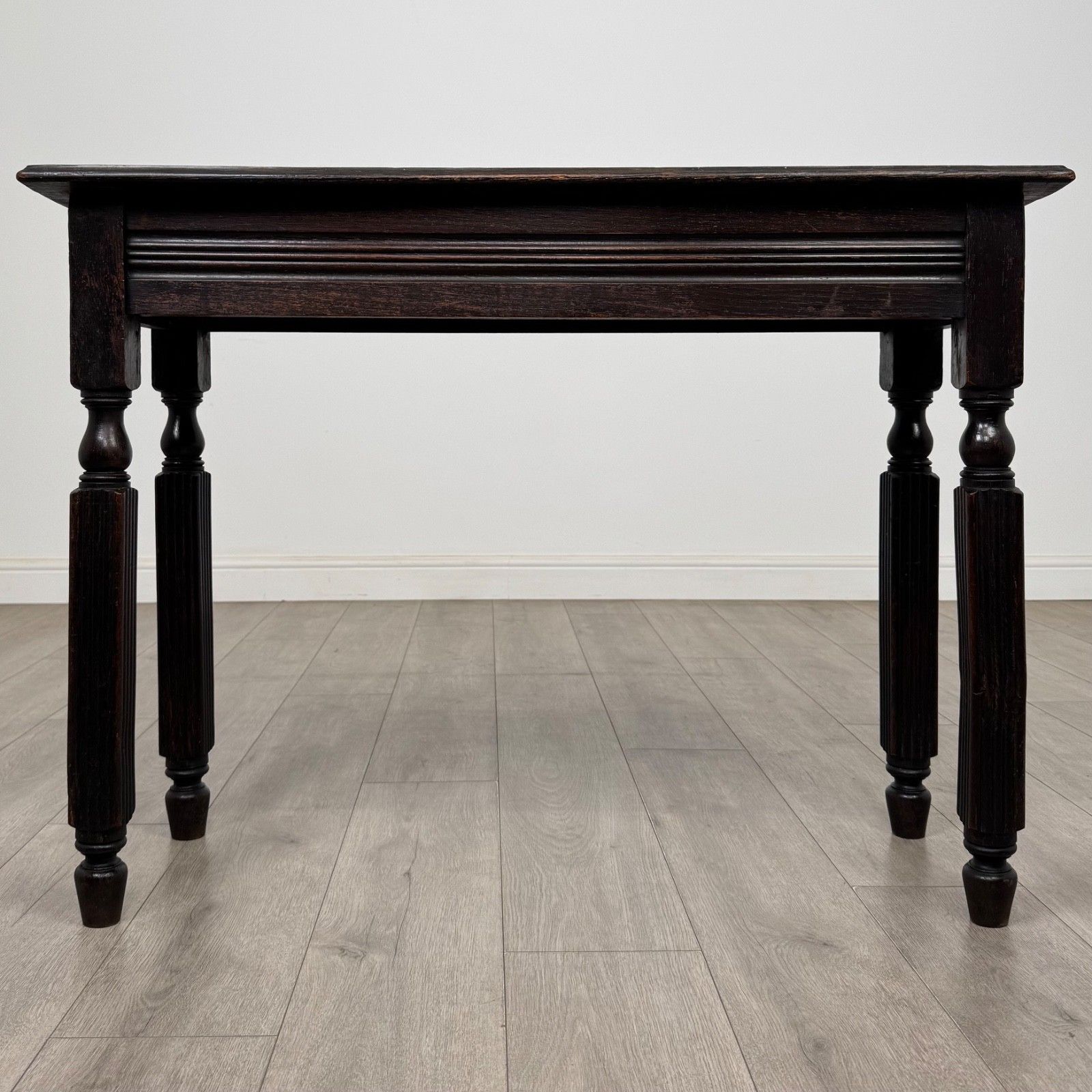 Antique 20th Century Edwardian Side Table In Oak ( Af 5503 )