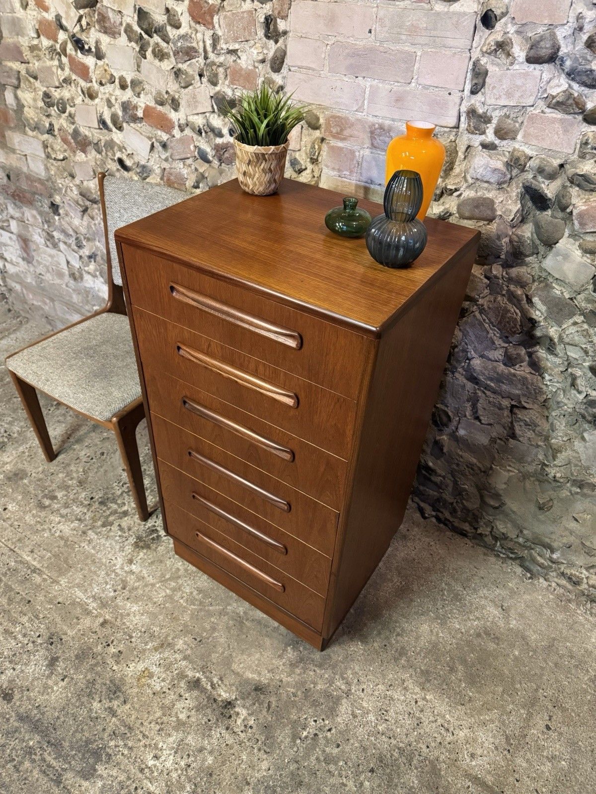 🚛 Vintage Mid Century G Plan Teak Chest Of Drawers Danish Scandinavian Design photo furniture