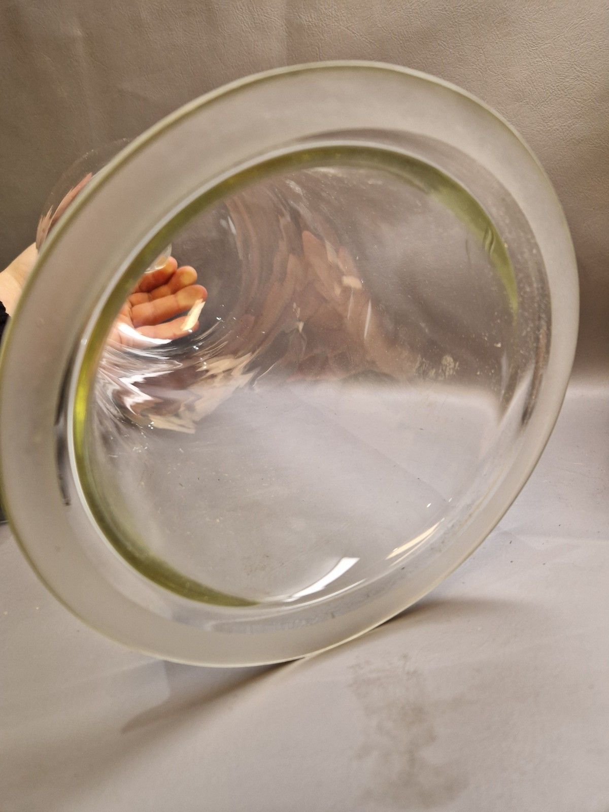 photo for sale Vintage Pyrex Large Cloche And Stopper Plant Greenhouse Display Heavy Glass