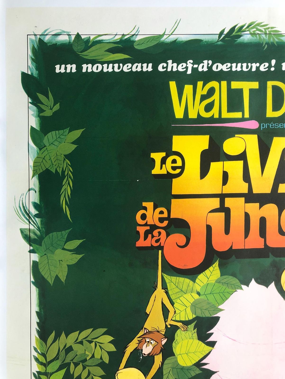 Affiche de cinéma française Le Livre de la Jungle, grande format, 1967 photo for sale
