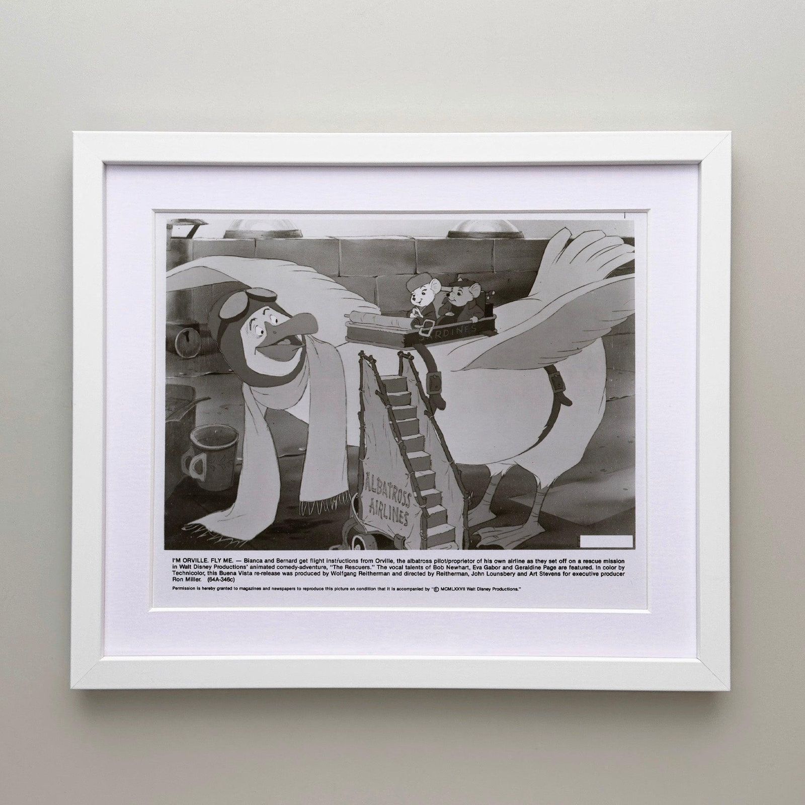 The Rescuers (1977) Press Publicity Still   Framed photo for sale