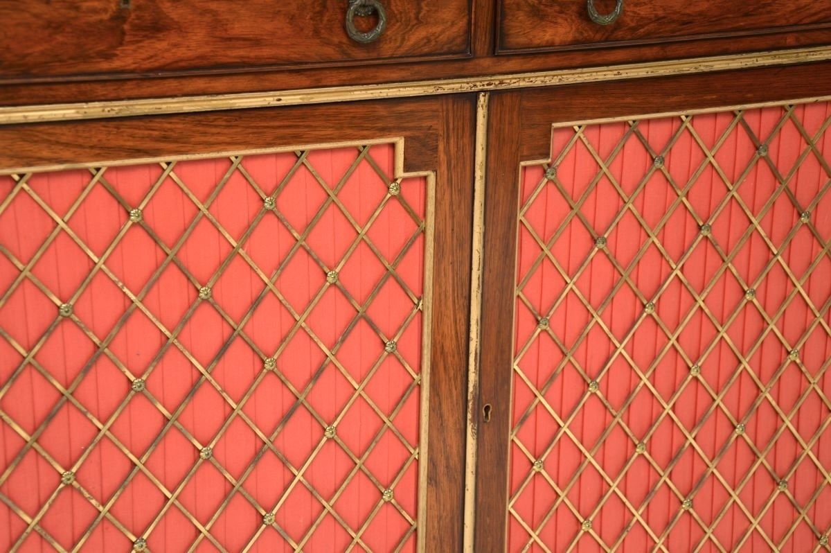 photo furniture Antique Regency Style Rosewood Grill Front Sideboard