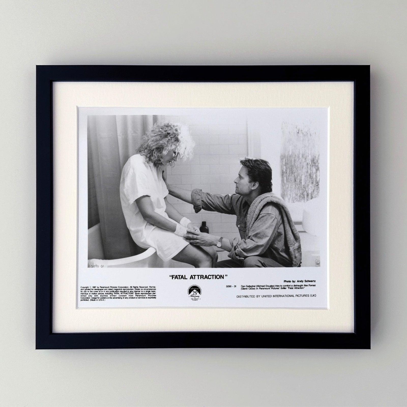 Photo de presse du film Fatal Attraction (1987), encadrée photo furniture