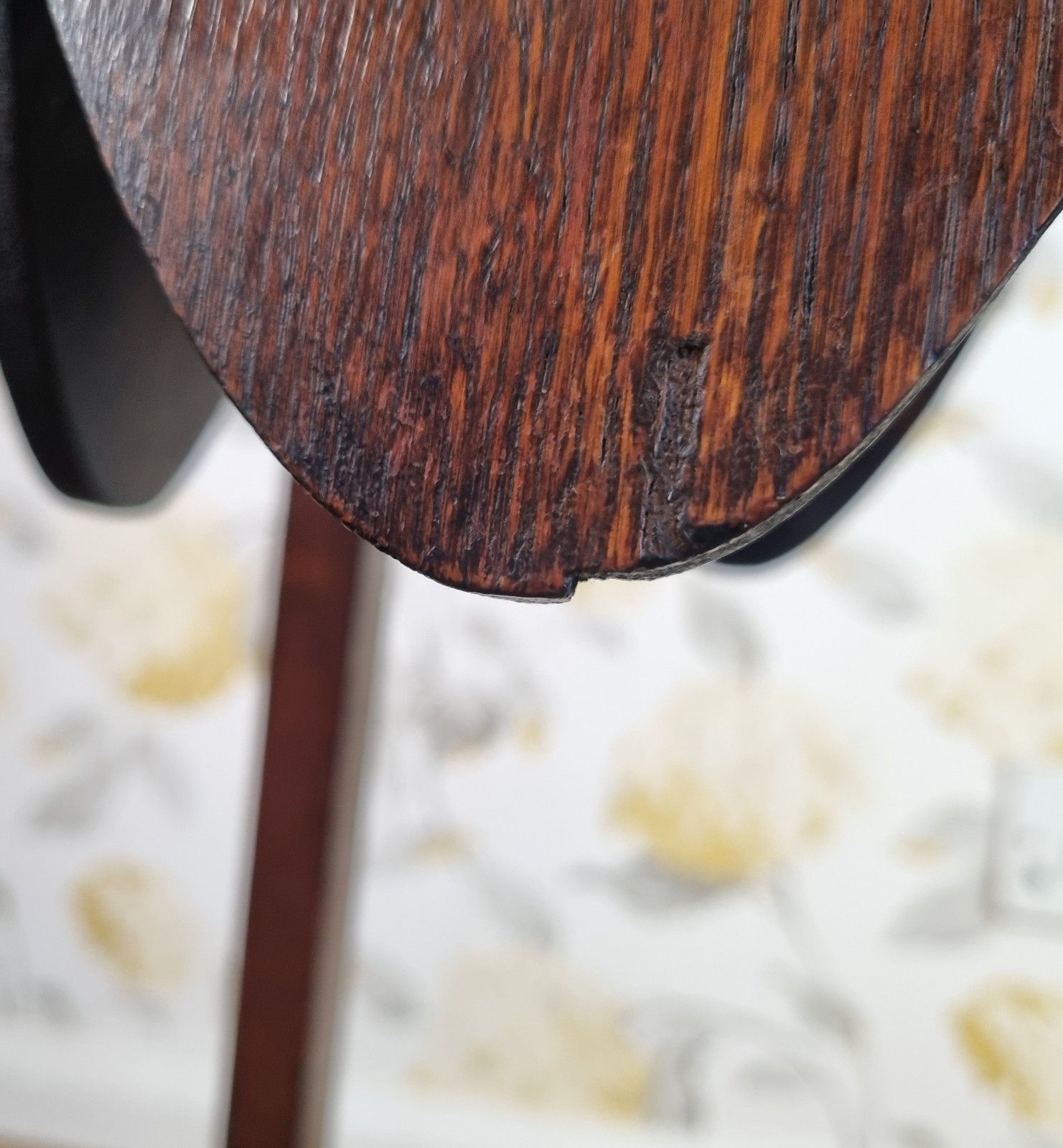 Furniture Antique Oak Arts And Crafts Plant Stand Torchere Dark Patina Lamp Side Table photo