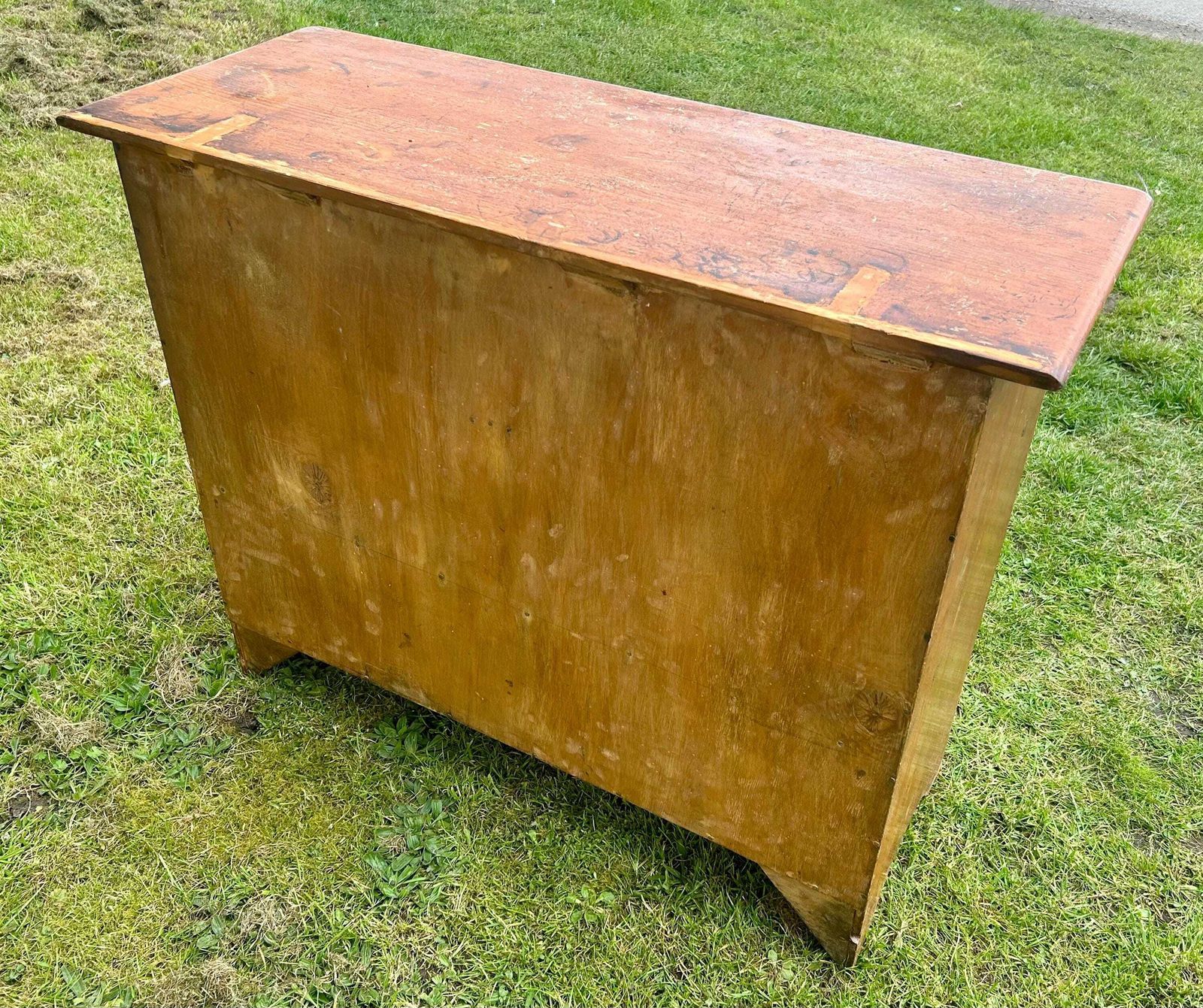 photo for sale Victorian Pine Chest Of Drawers Cabinet Cupboard Bedroom Farmhouse Industrial Antique Vintage Haberdashery Storage Draw