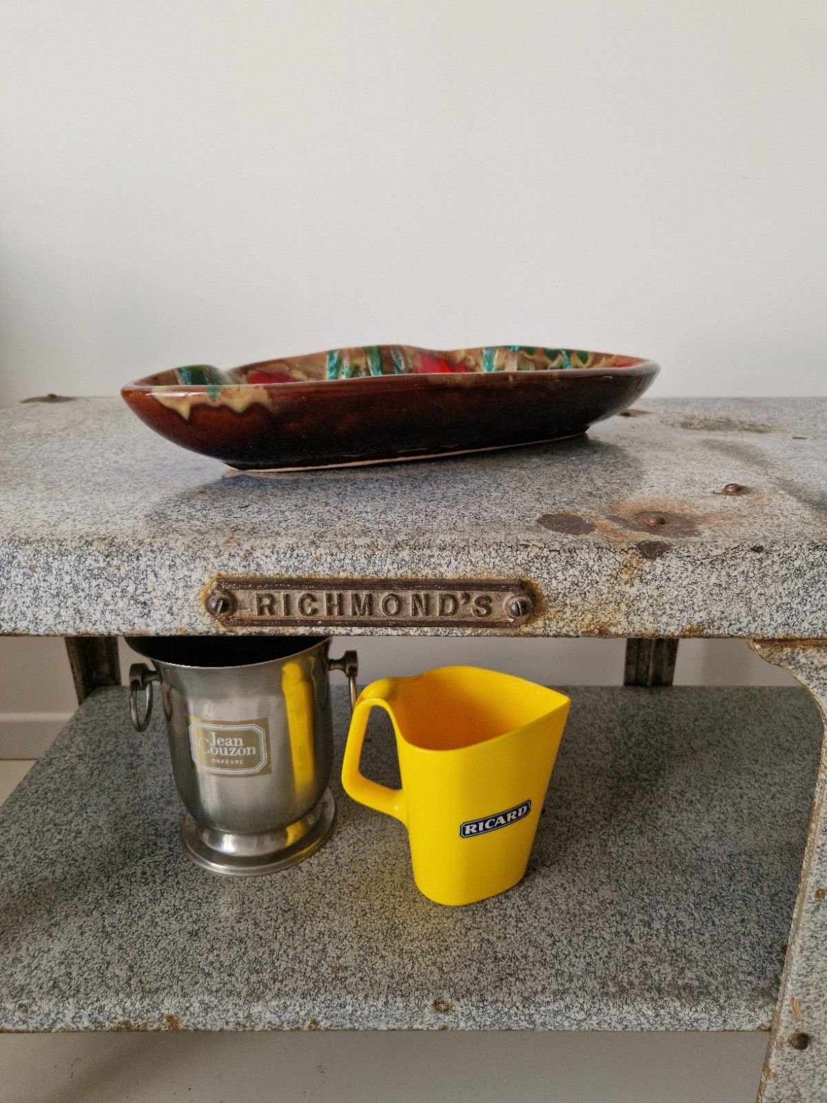 photo furniture Antique Richmond’s Warrington Industrial Butcher’s Table Kitchen Island Console