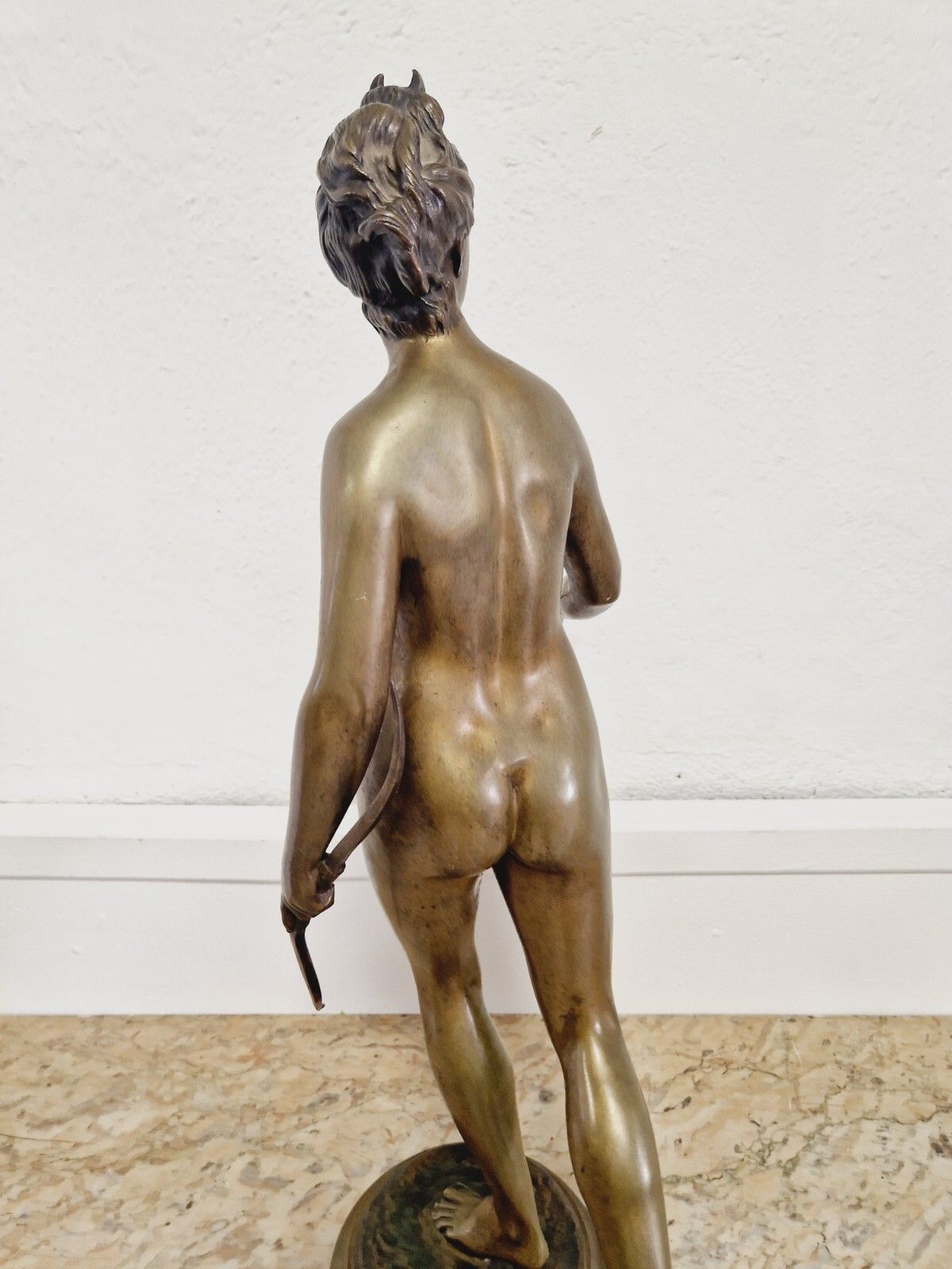 Antique Bronze Sculpture Of Diane The Huntress 19th Century photo vintage