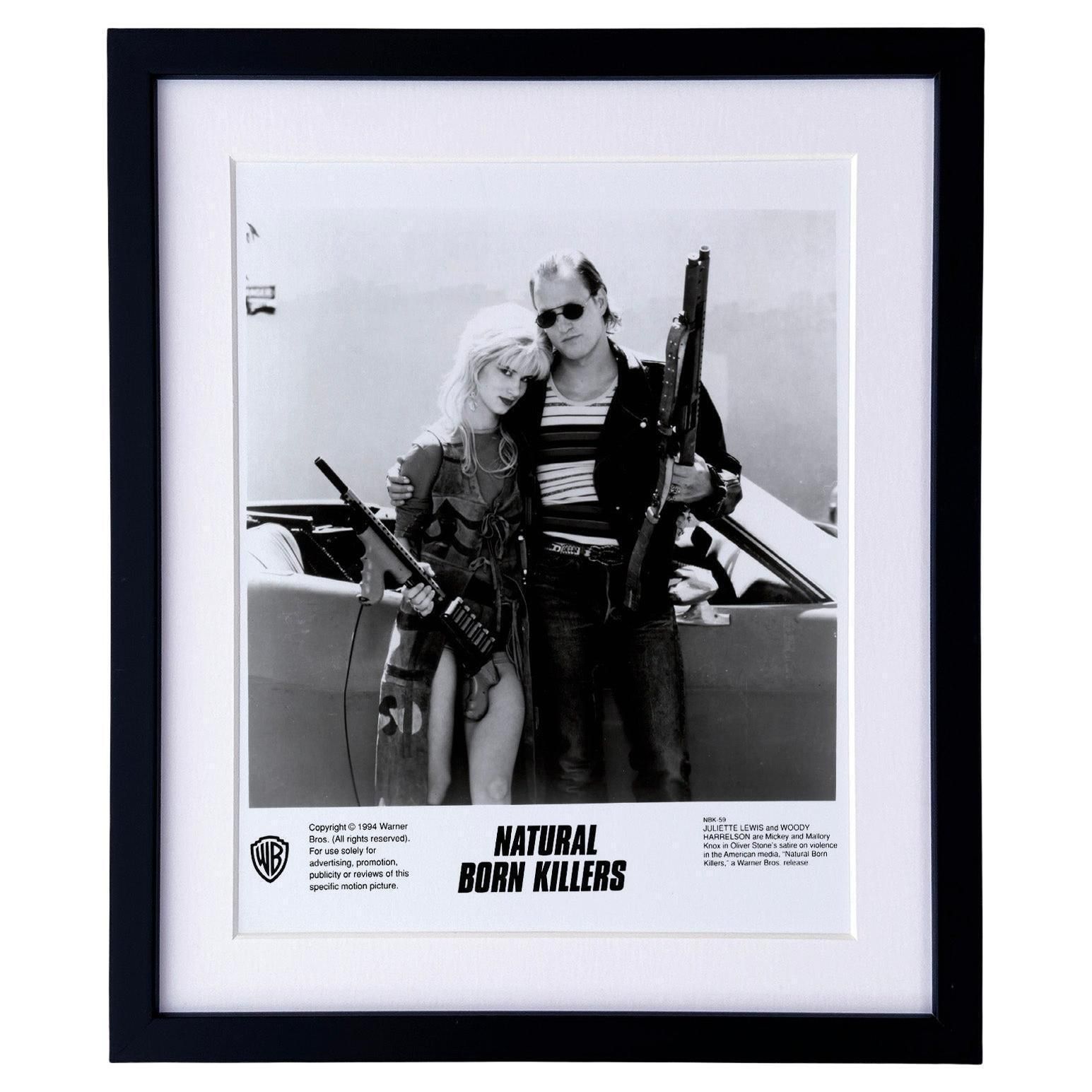 Photographie de presse du film Natural Born Killers, 1994, encadrée