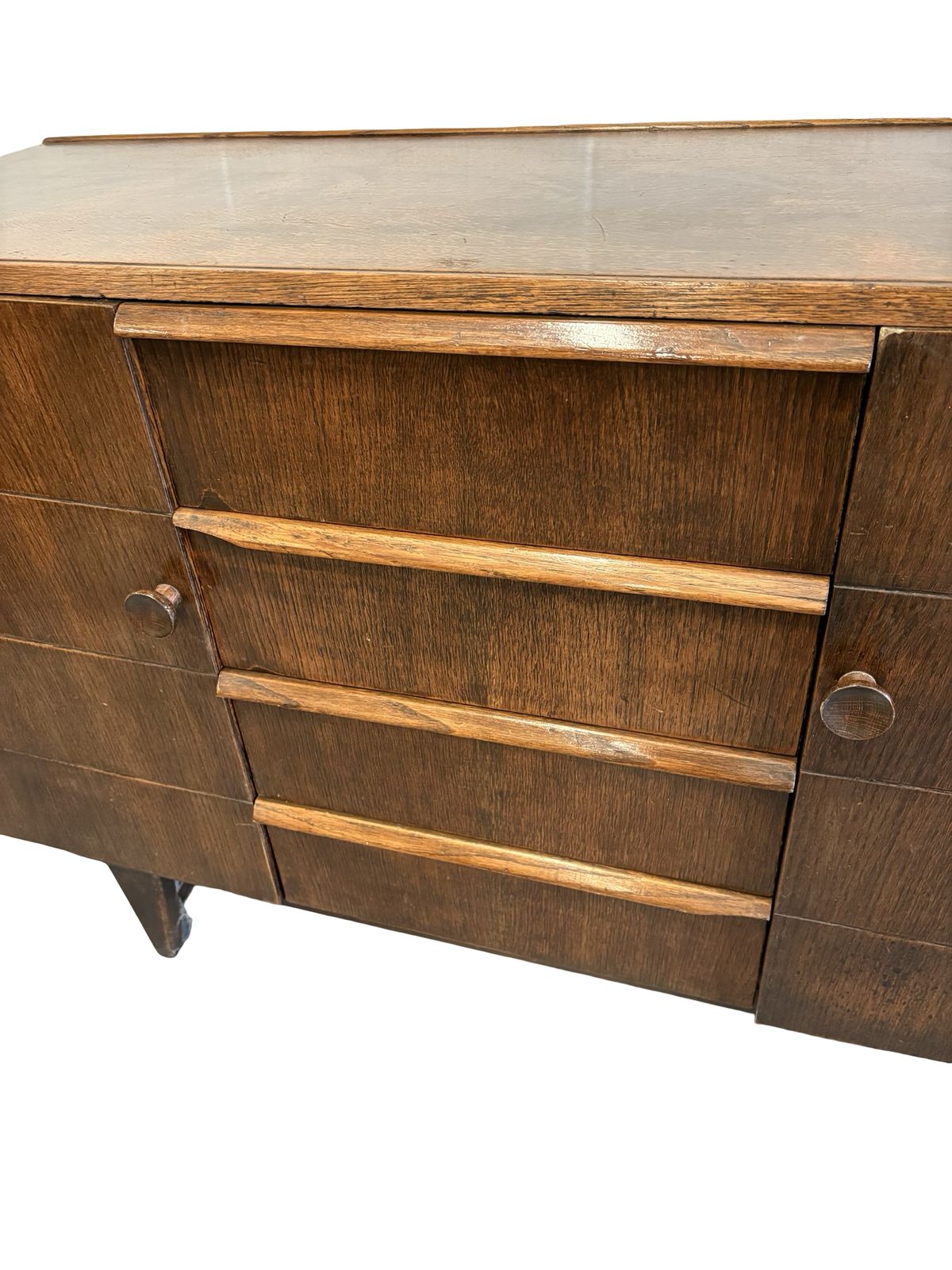 Art Deco Oak Sideboard / Dresser Sleek Classic Period Design photo 345.0