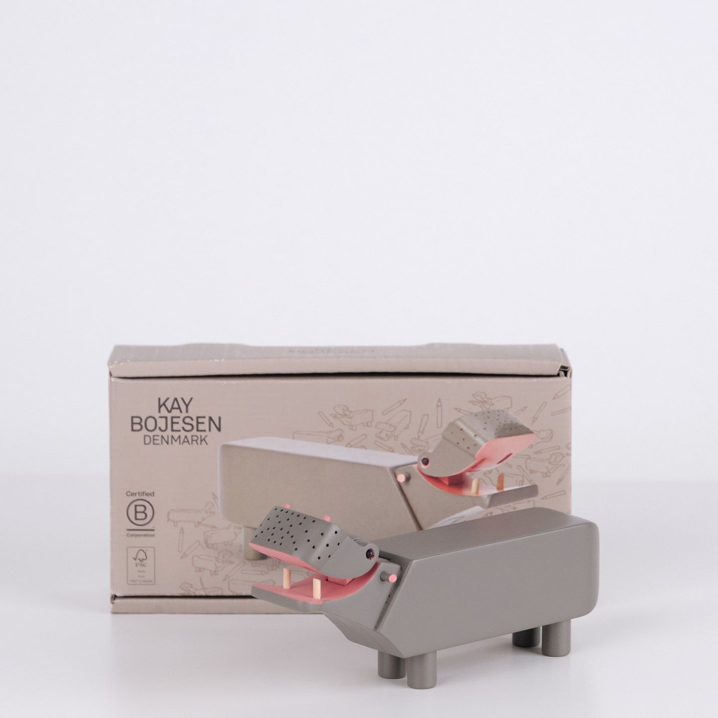 Lilliput Hippopotamus 70th Anniversary Edition In Grey By Kay Bojesen photo buy
